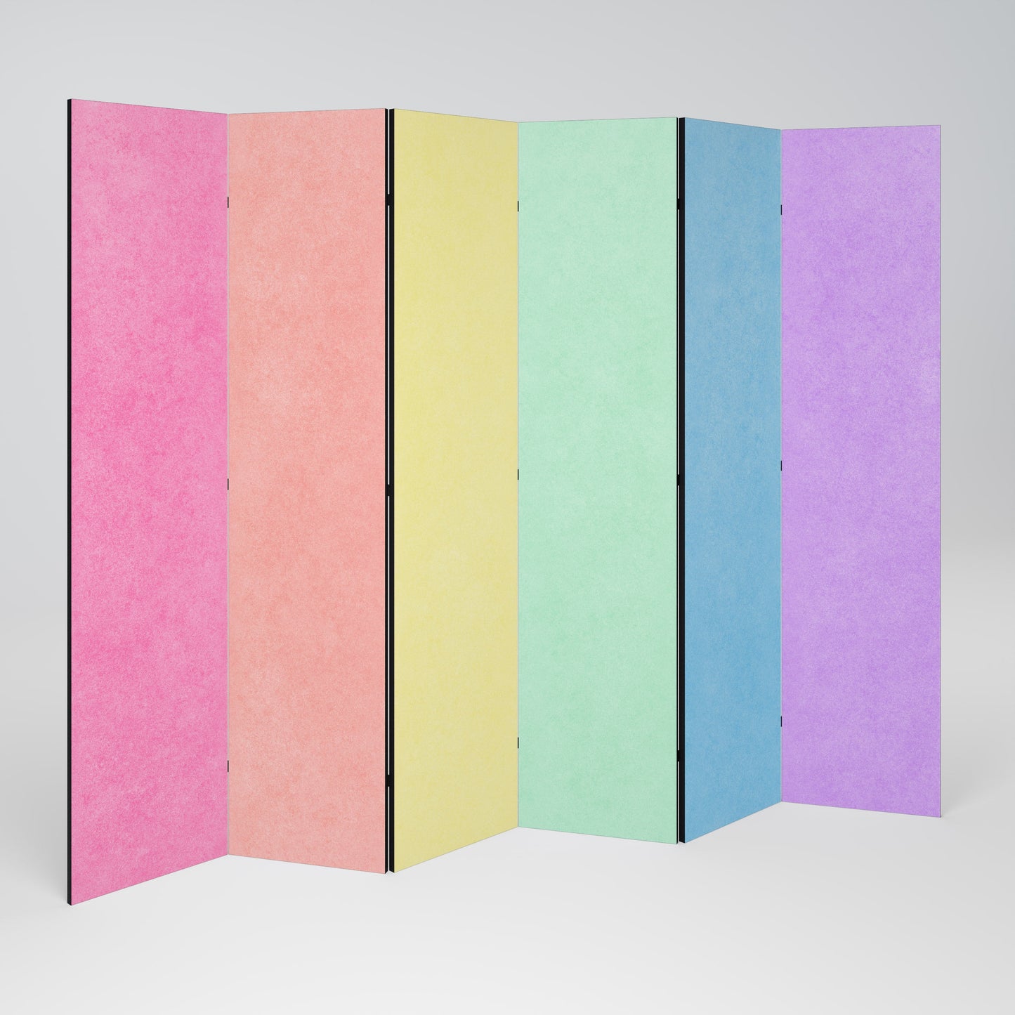 LIKE A ROLLING SHADE Decorative 6-Panel Room Divider