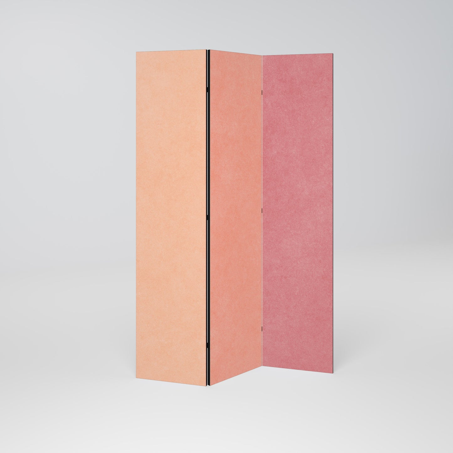 DUKTAR SOM ROSA SPIRIT Dekorativ rumsavdelare med 3 paneler