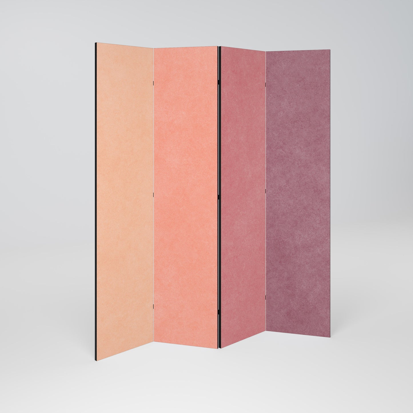 DUKTAR SOM ROSA SPIRIT Dekorativ rumsavdelare med 4 paneler
