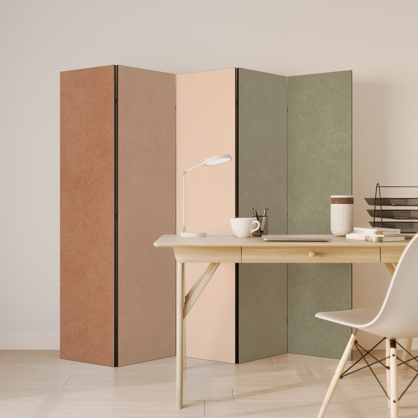 GANGNAM AVOCADO Decorative 5-Panel Room Divider
