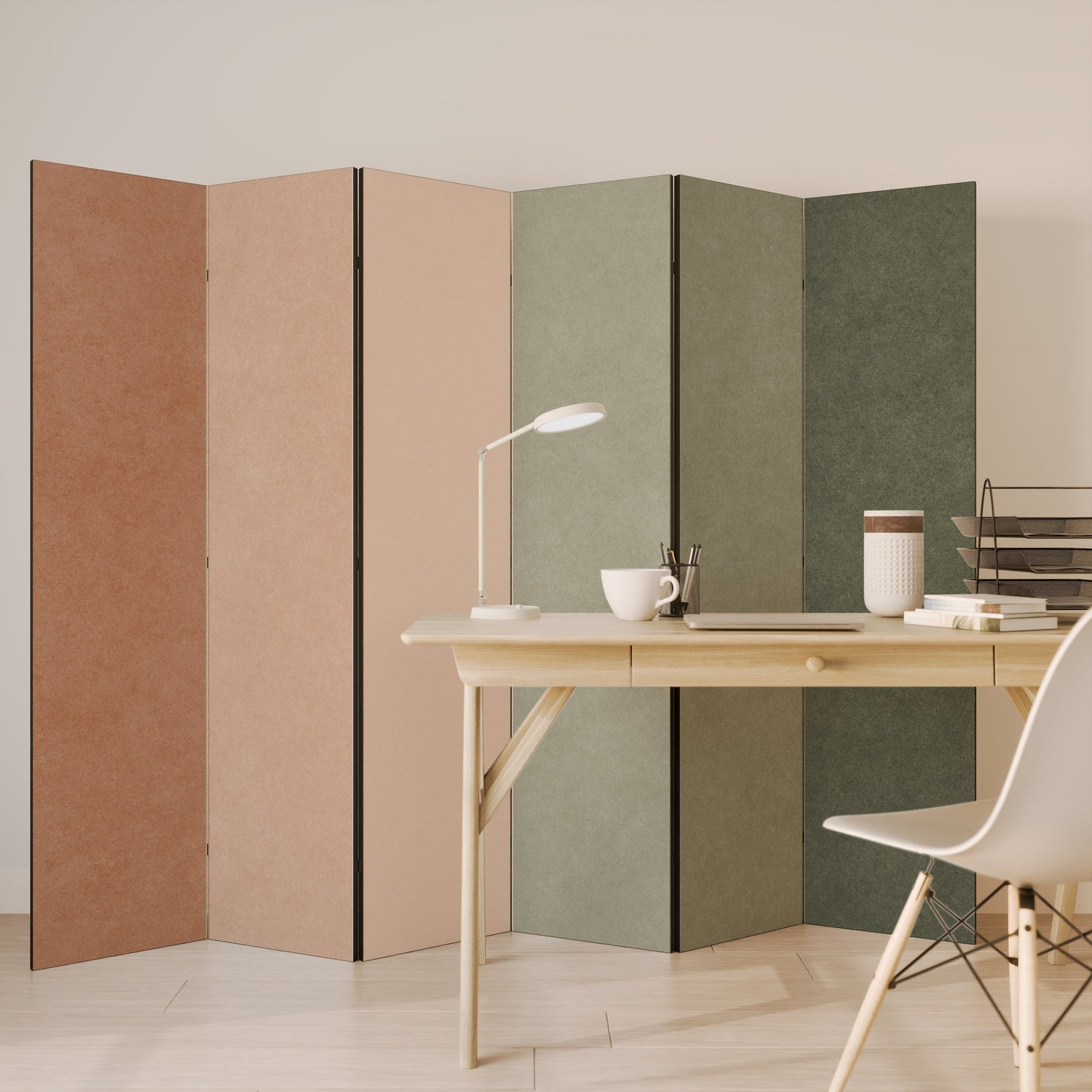 GANGNAM AVOCADO Decorative 6-Panel Room Divider