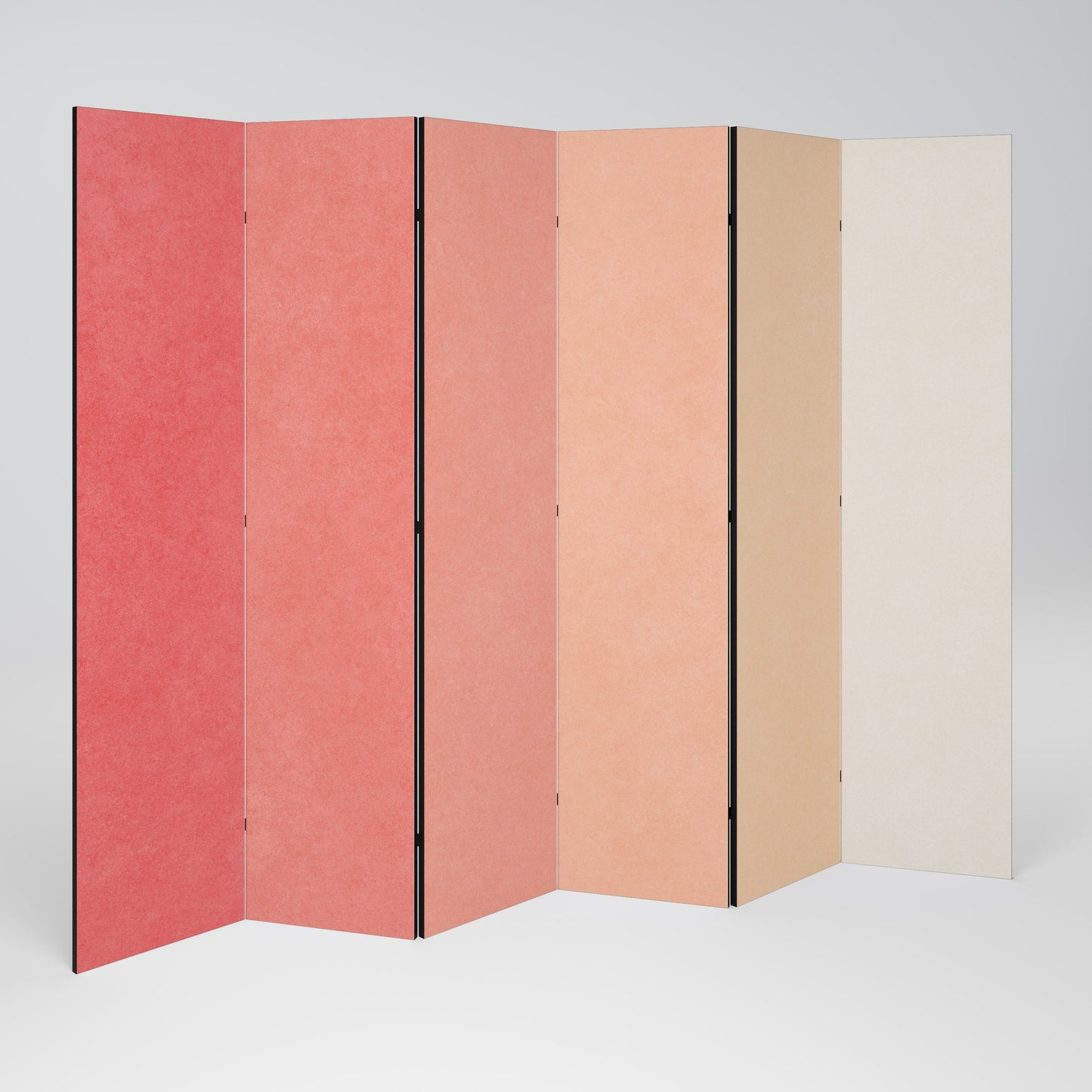 PEACH OF MY HEART Decorative 6-Panel Room Divider