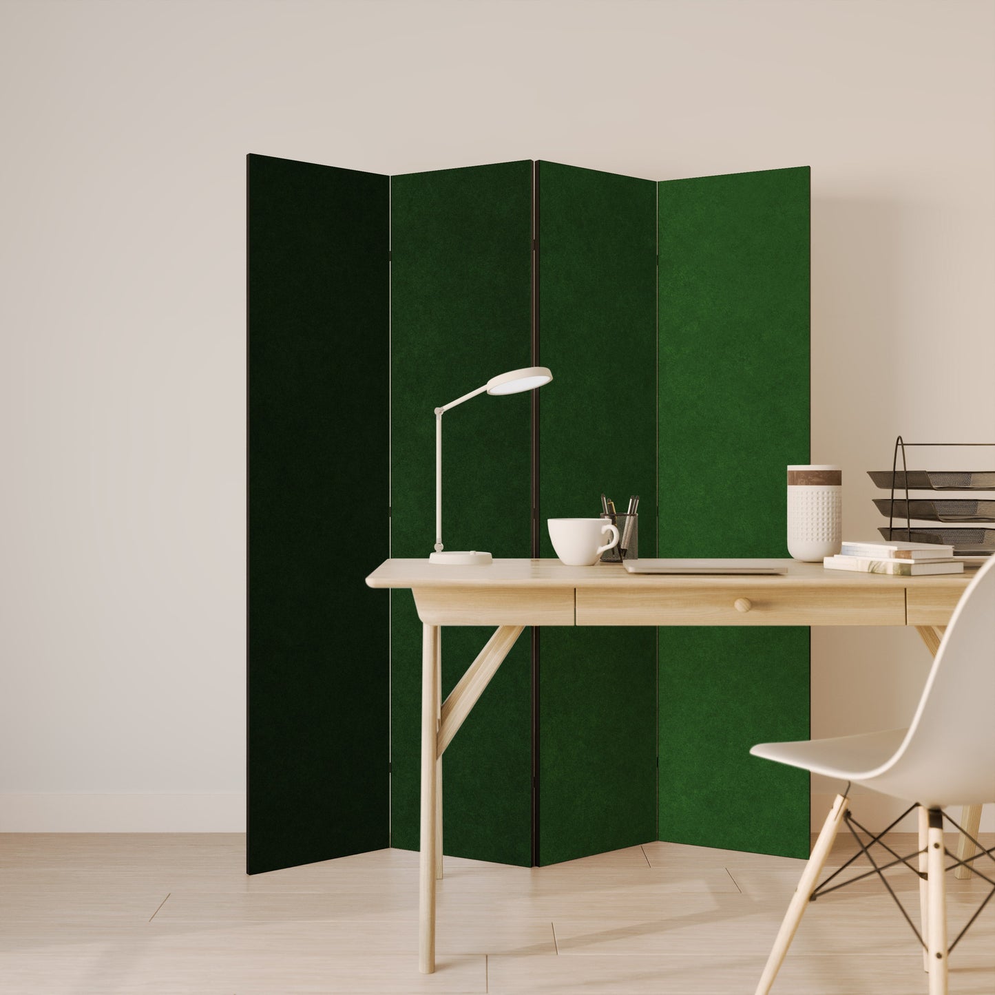 GREEN YOURSELF Dekorativ rumsavdelare med 4 paneler