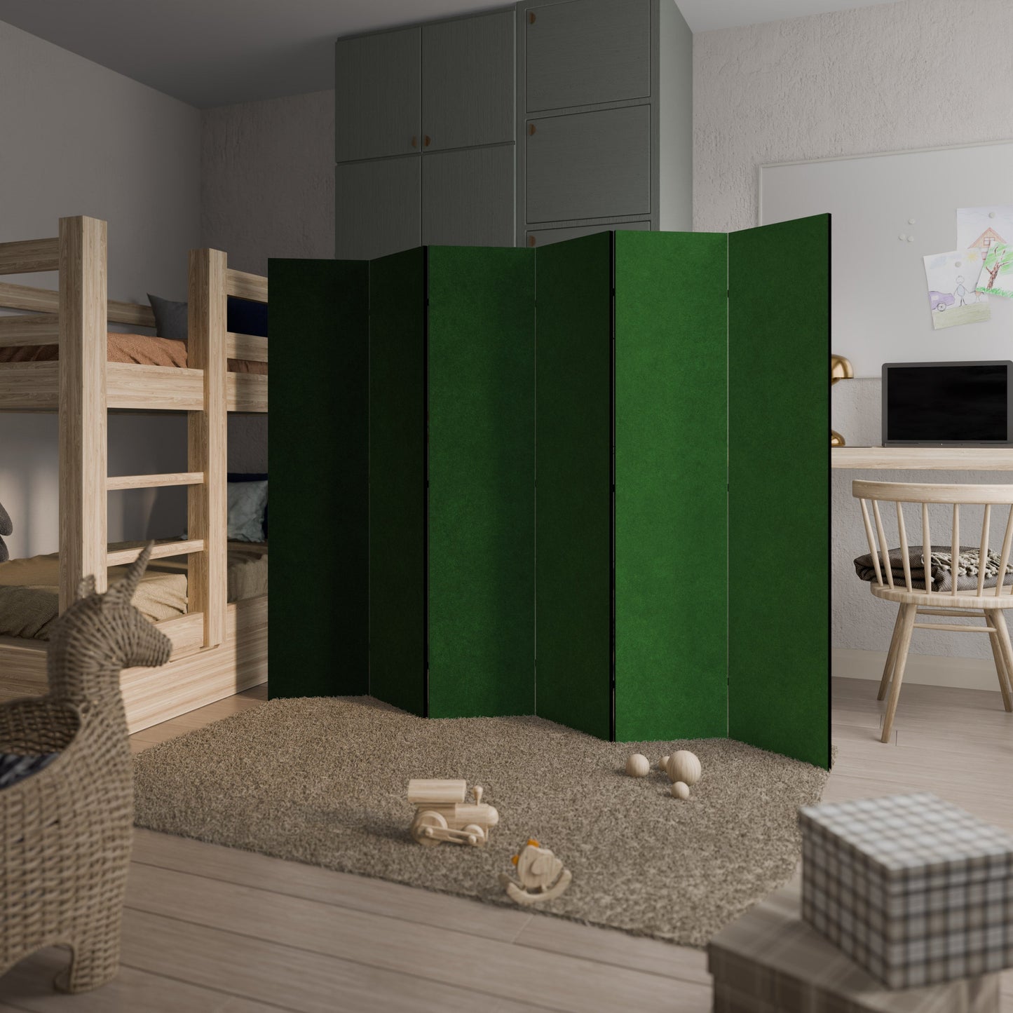 GREEN YOURSELF Decorative 6-Panel Room Divider