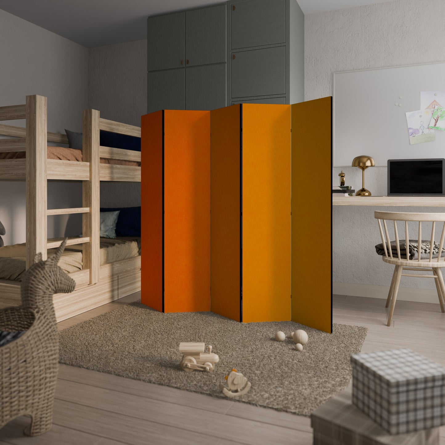 TANGELO RHAPSODY Decorative 5-Panel Room Divider