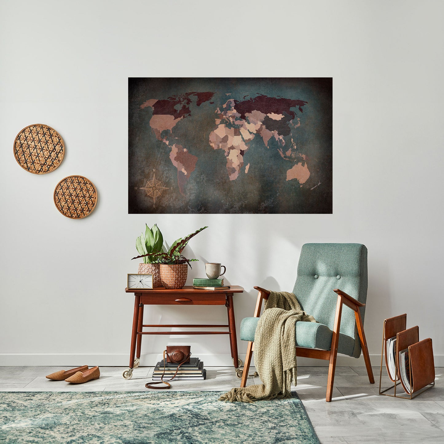 EARTH'S ARTISTIC TESSERAE Peel and Stick Horizontal Poster