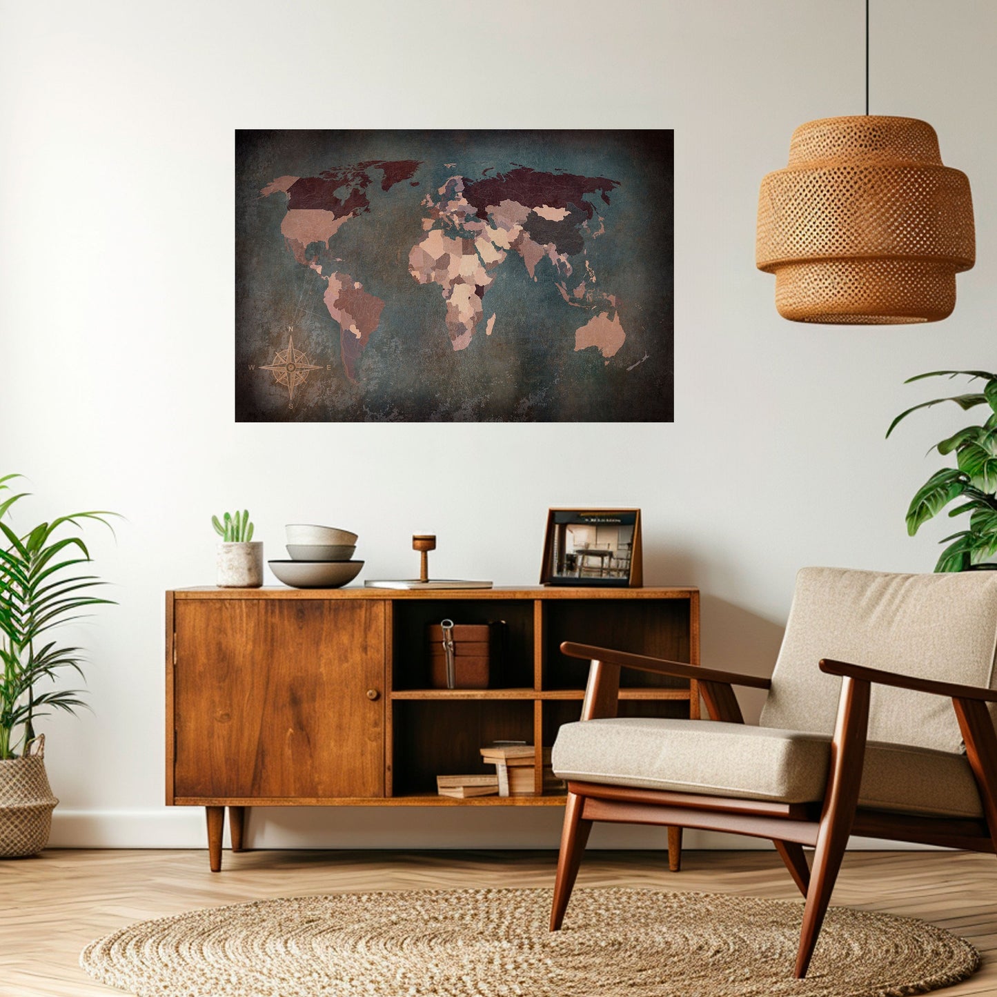 EARTH'S ARTISTIC TESSERAE Peel and Stick Horizontal Poster