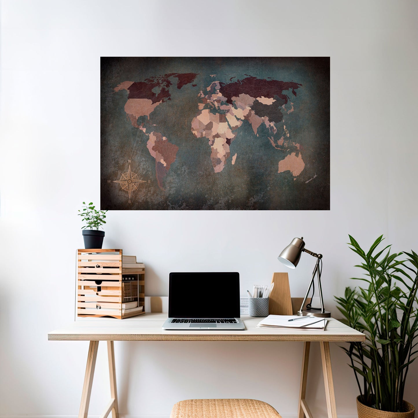 EARTH'S ARTISTIC TESSERAE Peel and Stick Horizontal Poster