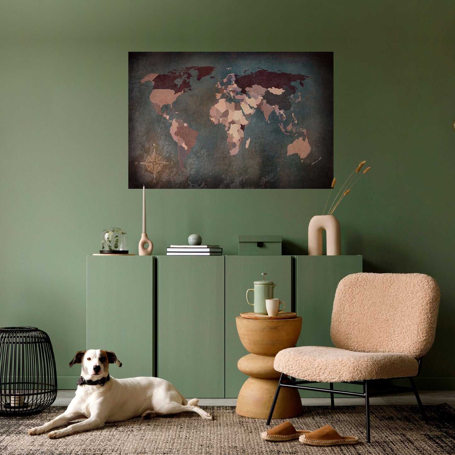 EARTH'S ARTISTIC TESSERAE Peel and Stick Horizontal Poster