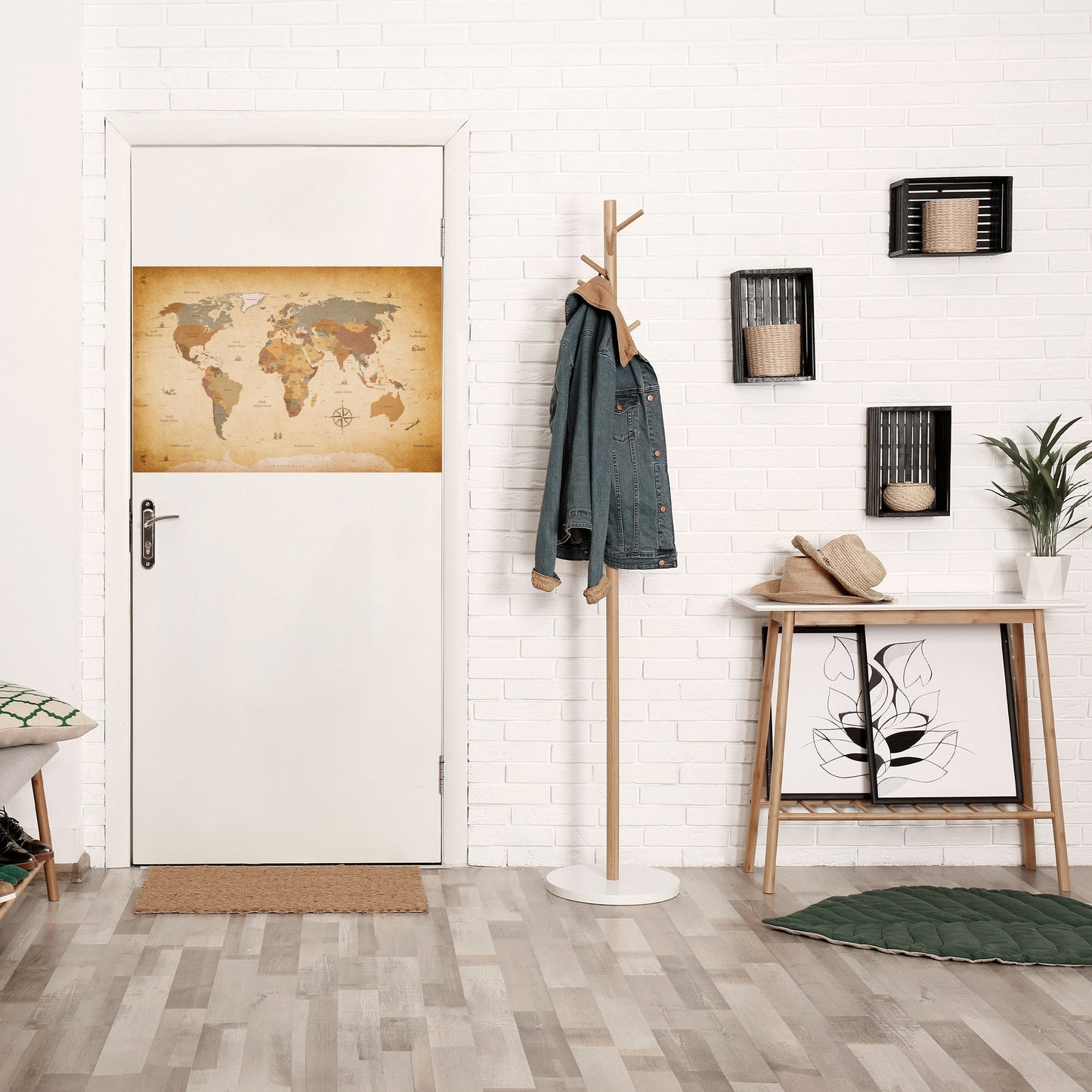 KARTA ÖVER FORNTIDA RESAREN, skalbar och självhäftande poster