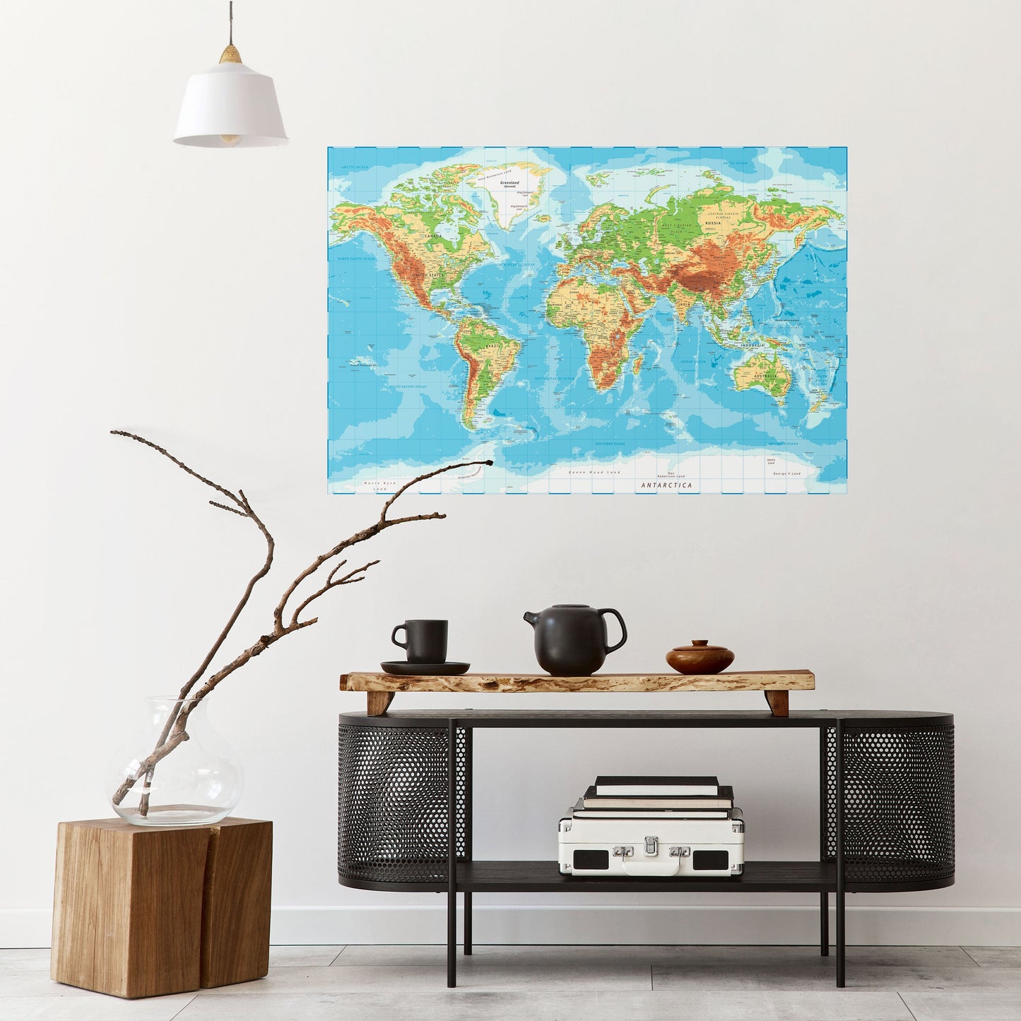 CONTINENTAL COLOR SYMPHONY Peel and Stick Horizontal Poster