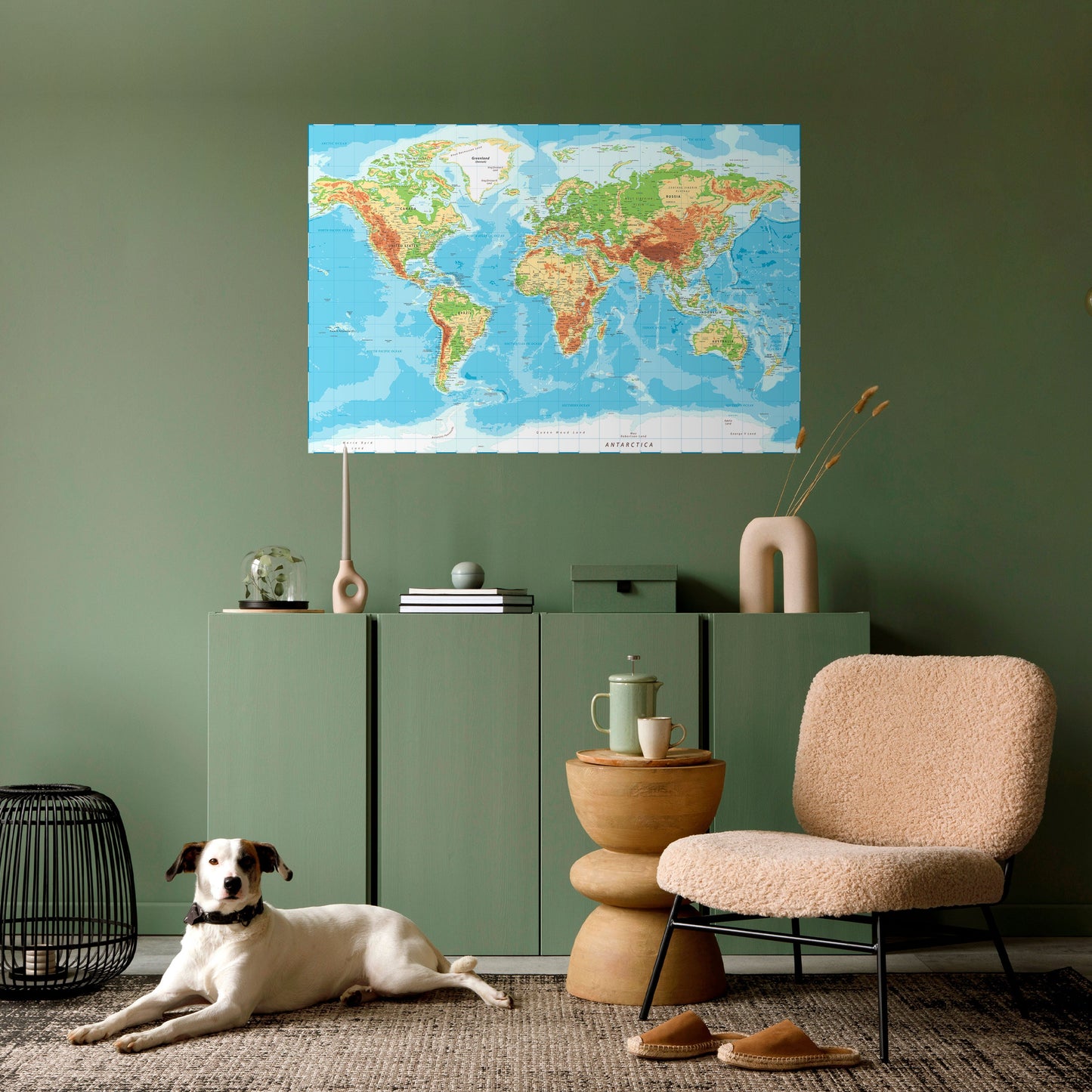 CONTINENTAL COLOR SYMPHONY Peel and Stick Horizontal Poster