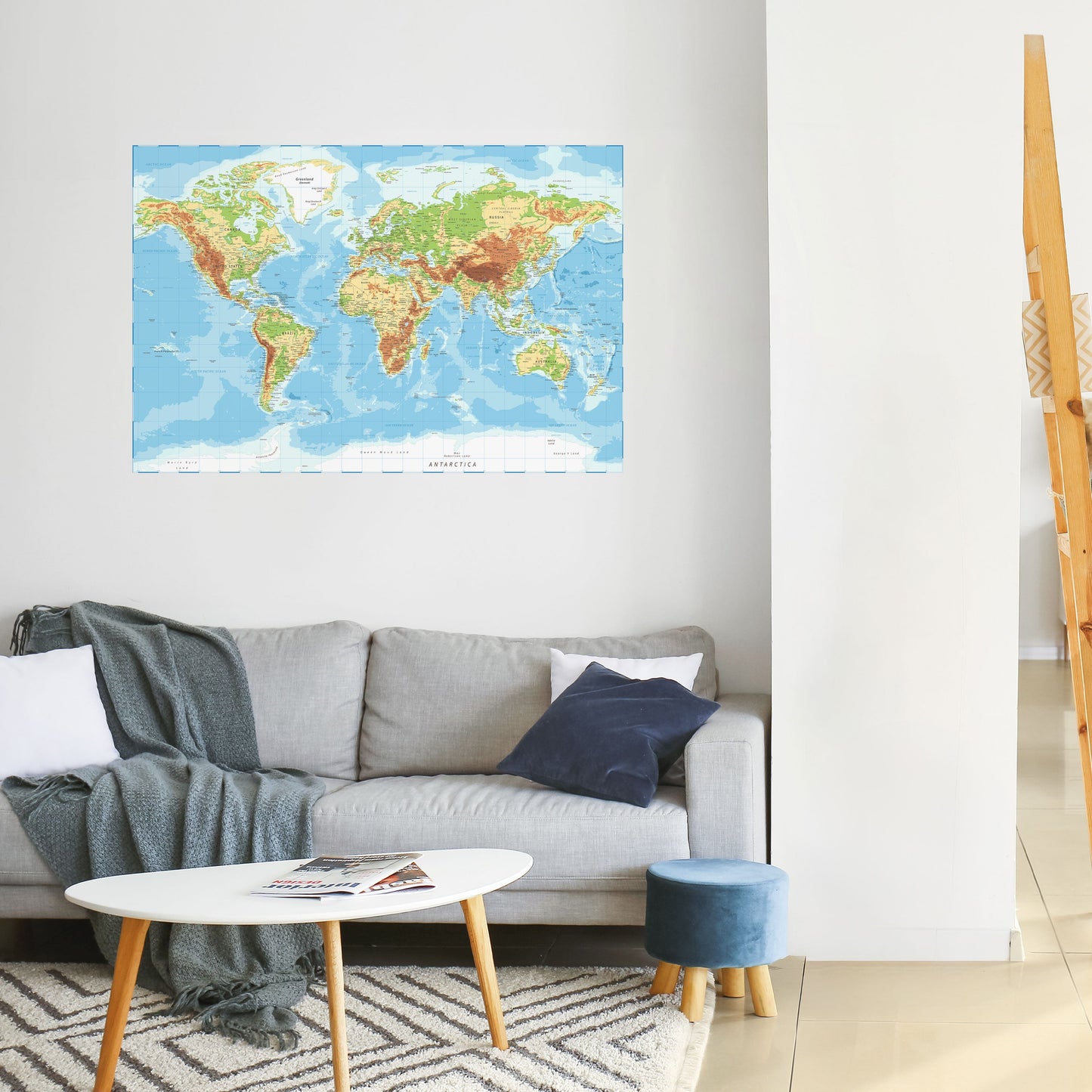 CONTINENTAL COLOR SYMPHONY Peel and Stick Horizontal Poster