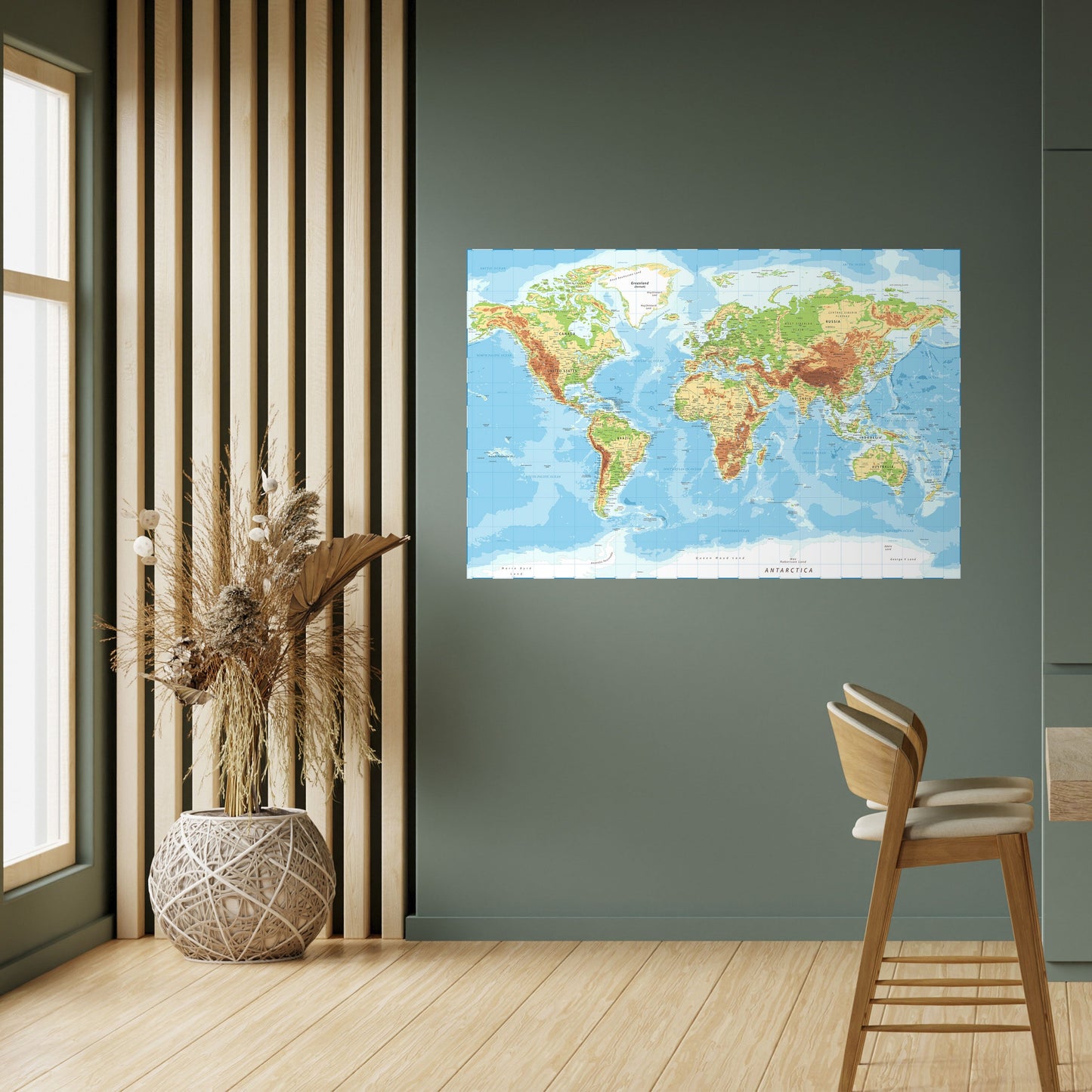 CONTINENTAL COLOR SYMPHONY Peel and Stick Horizontal Poster
