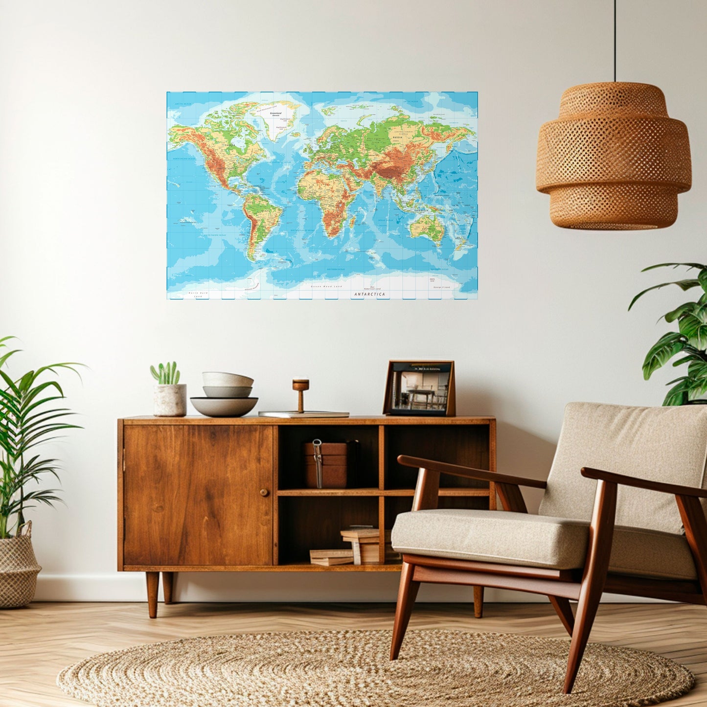 CONTINENTAL COLOR SYMPHONY Peel and Stick Horizontal Poster