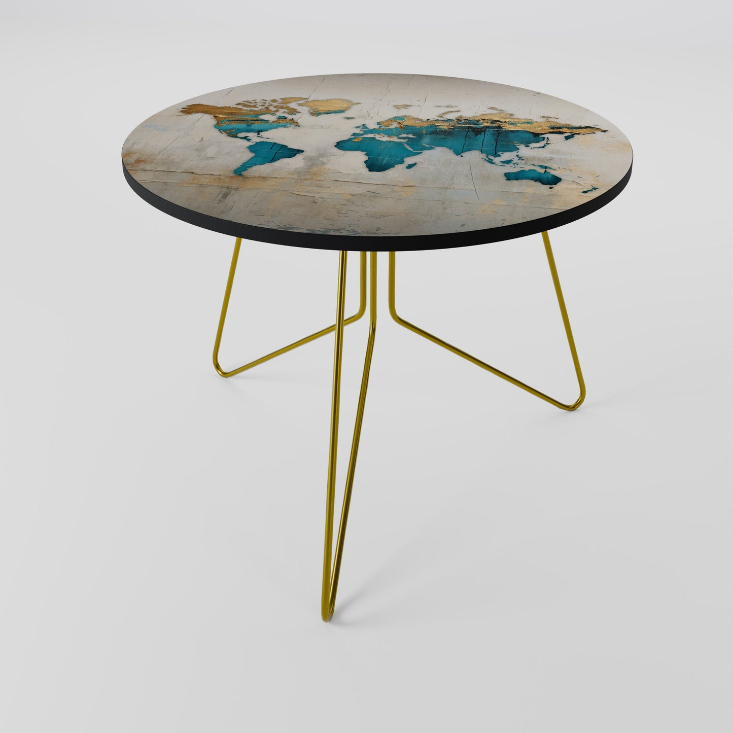 AZURE GILDED MAP Coffee Table 69
