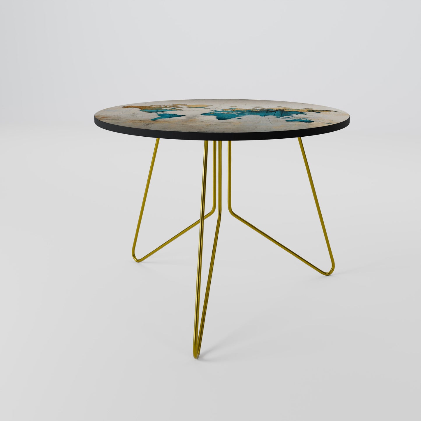 AZURE GILDED MAP Coffee Table 69