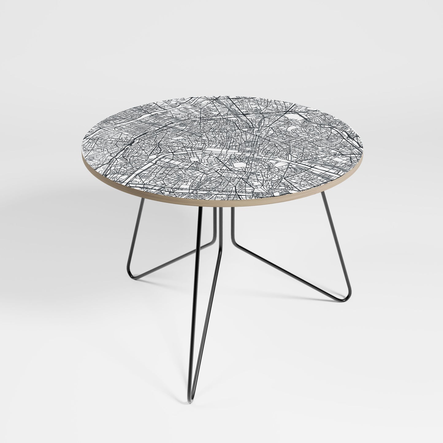 PARIS TOWN PLAN Large Coffee Table