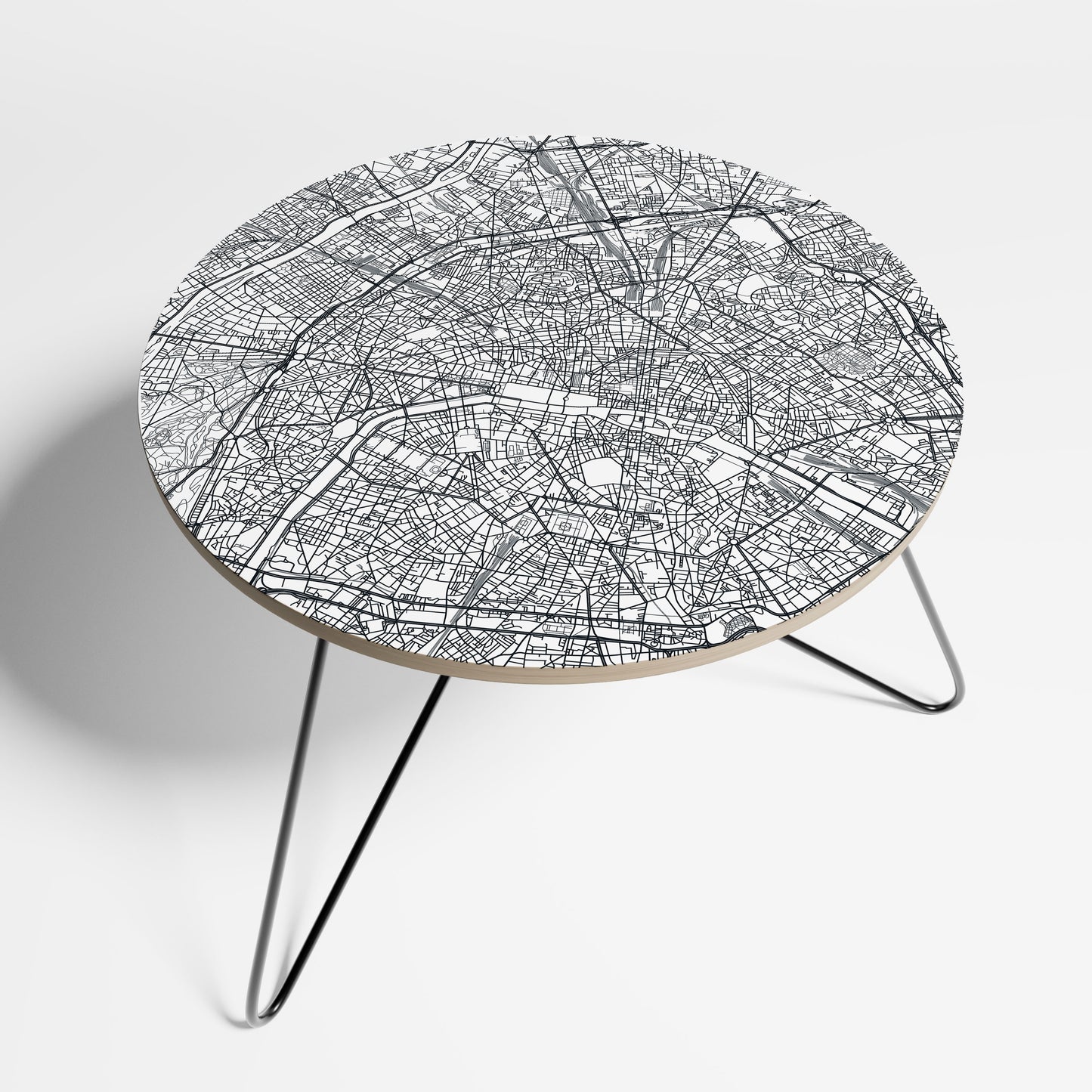 PARIS TOWN PLAN Large Coffee Table