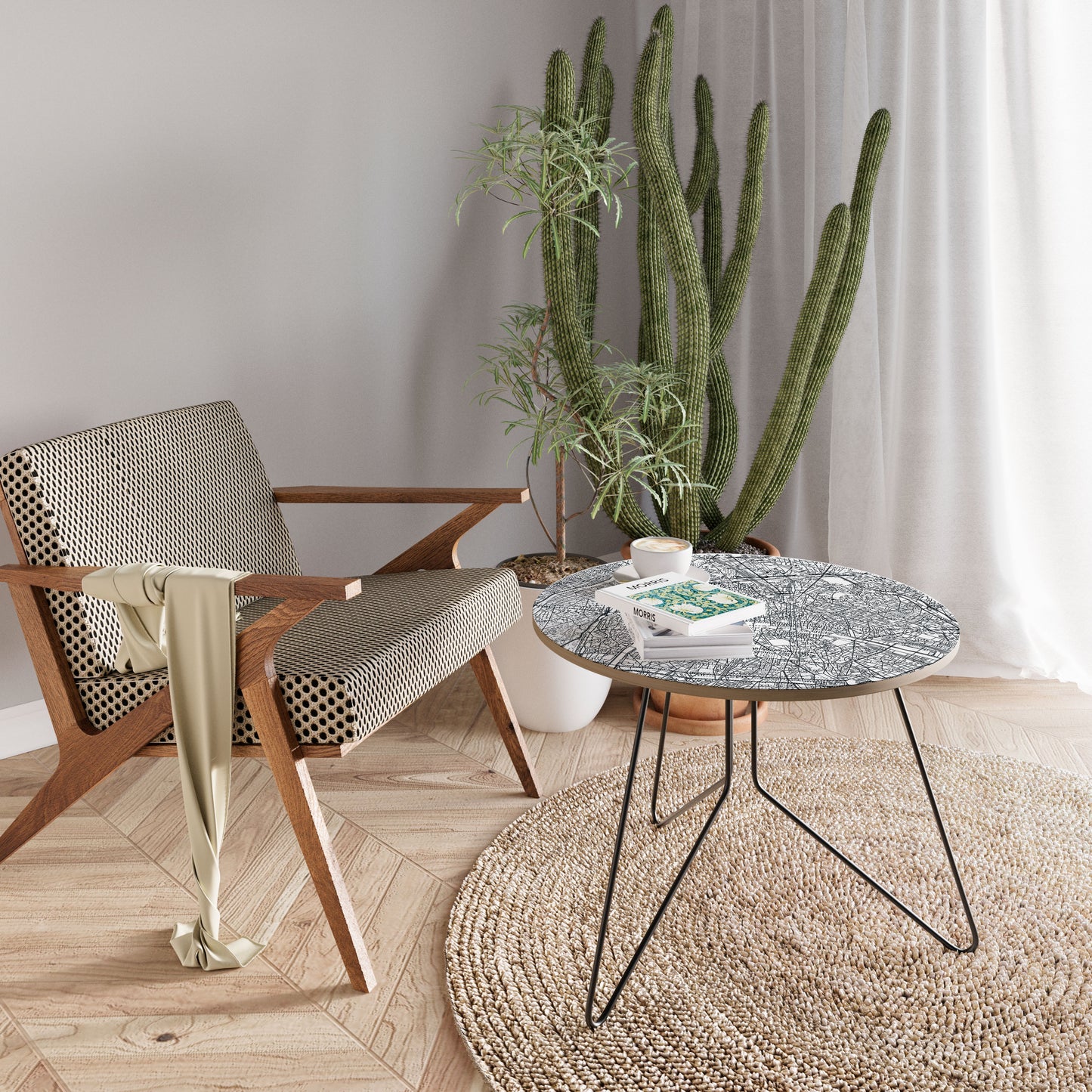PARIS TOWN PLAN Large Coffee Table