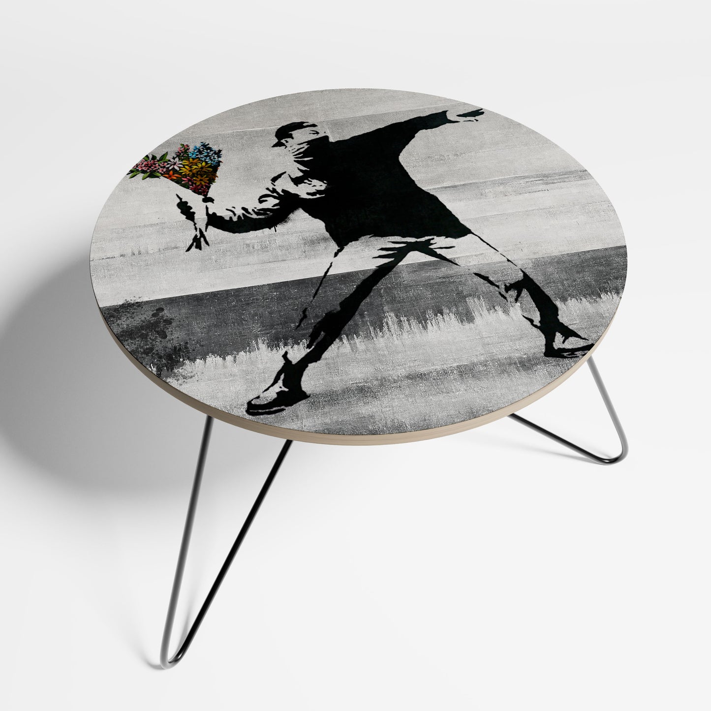FLOWER BOMBER (BANKSY) Litet soffbord