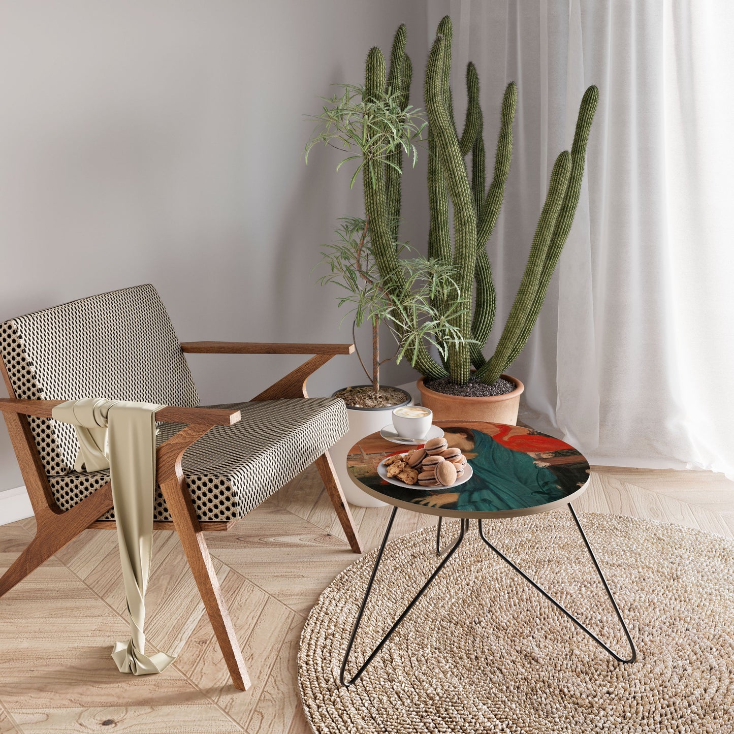 YOUNG WOMAN WITH IBIS Coffee Table 60