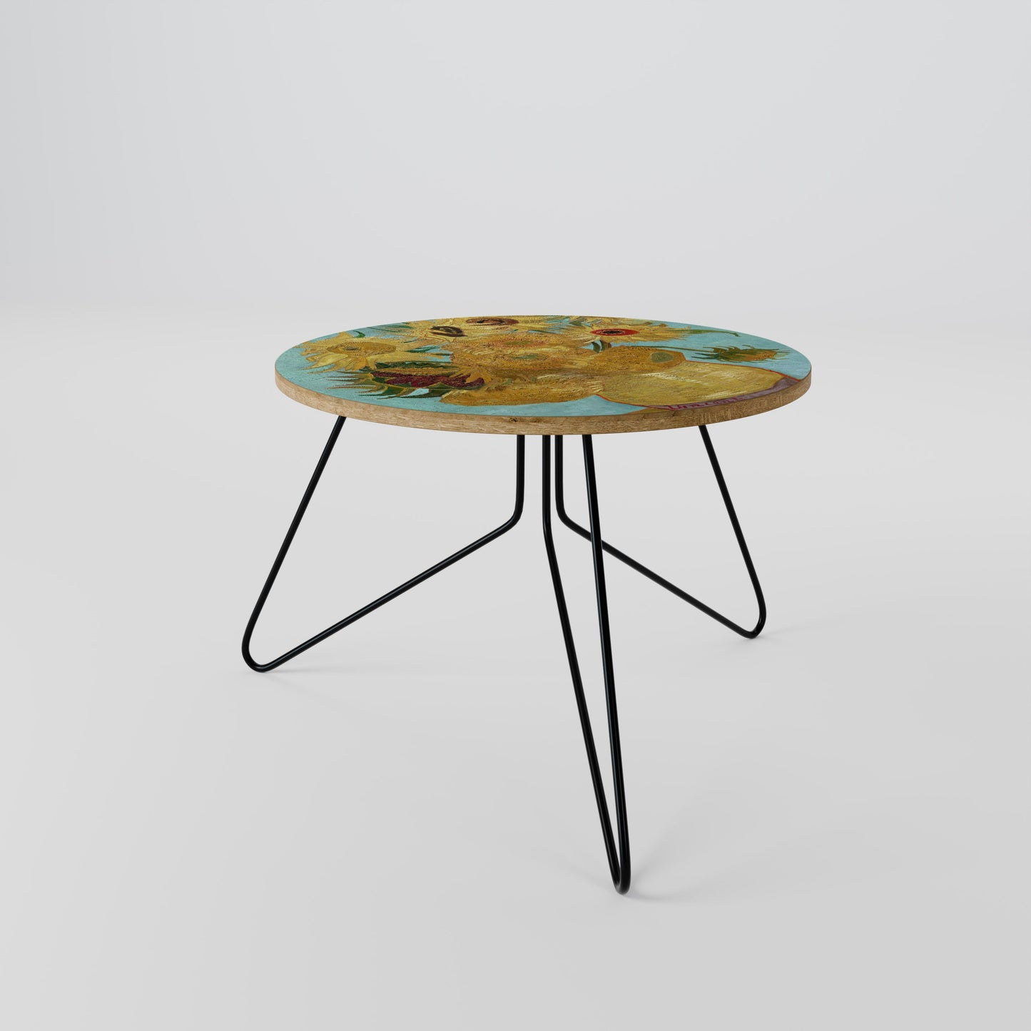 VASE WITH TWELVE SUNFLOWERS Coffee Table 60