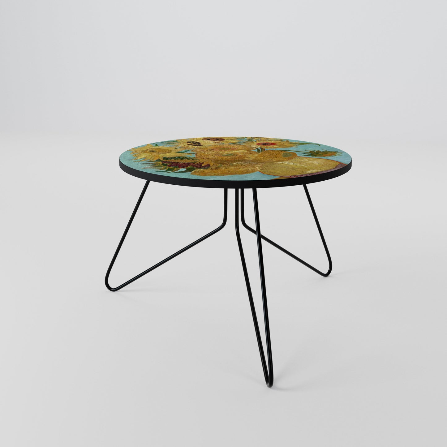 VASE WITH TWELVE SUNFLOWERS Coffee Table 60