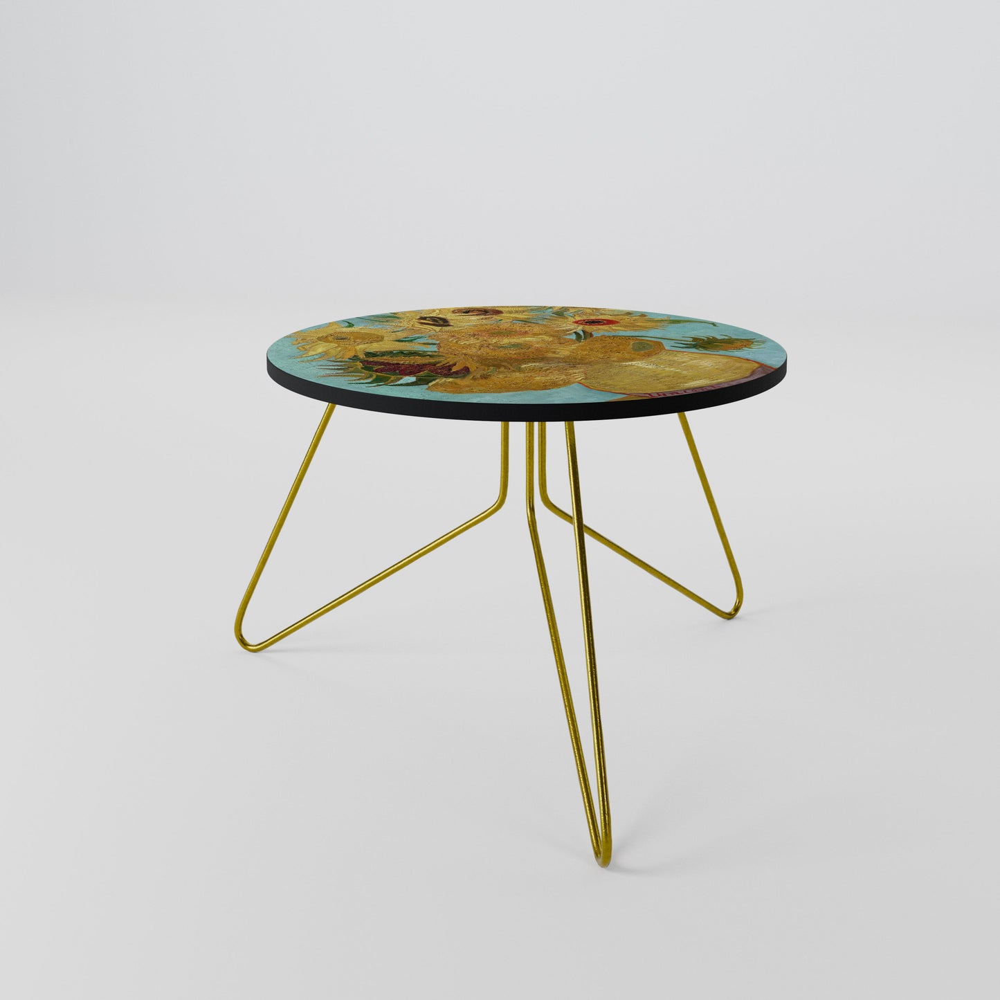 VASE WITH TWELVE SUNFLOWERS Coffee Table 60