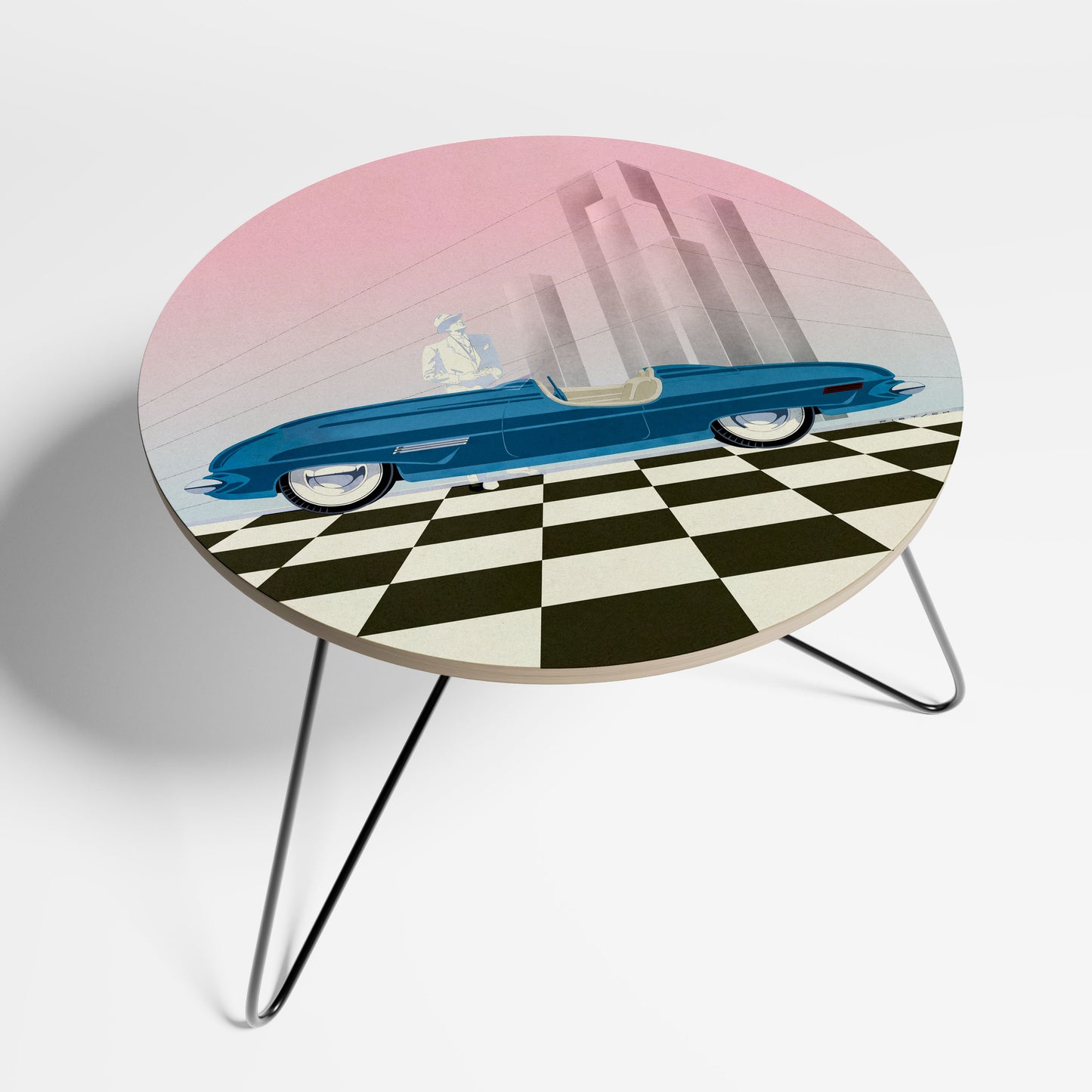 BLUE ROADSTER Large Coffee Table
