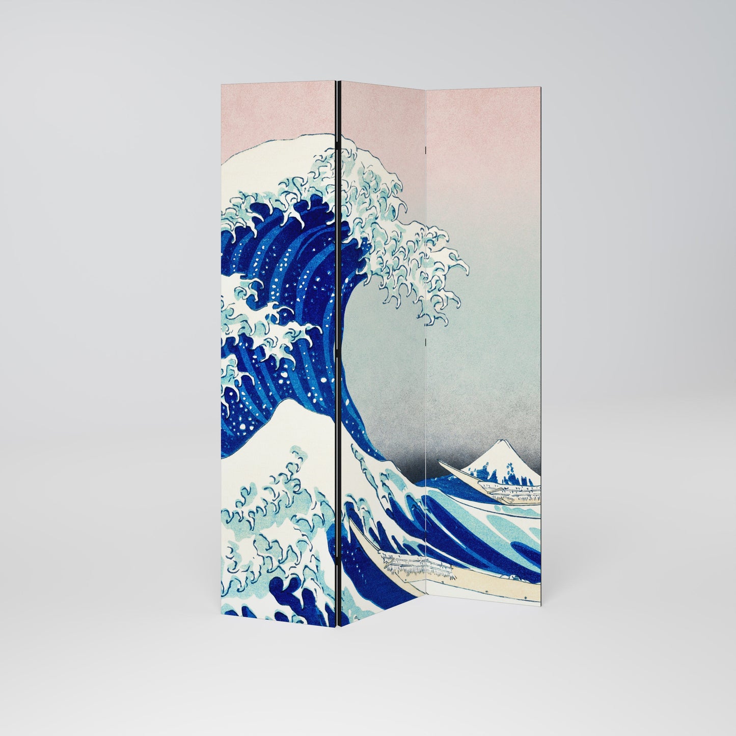 THE GREAT WAVE Dekorativ rumsavdelare med 3 paneler
