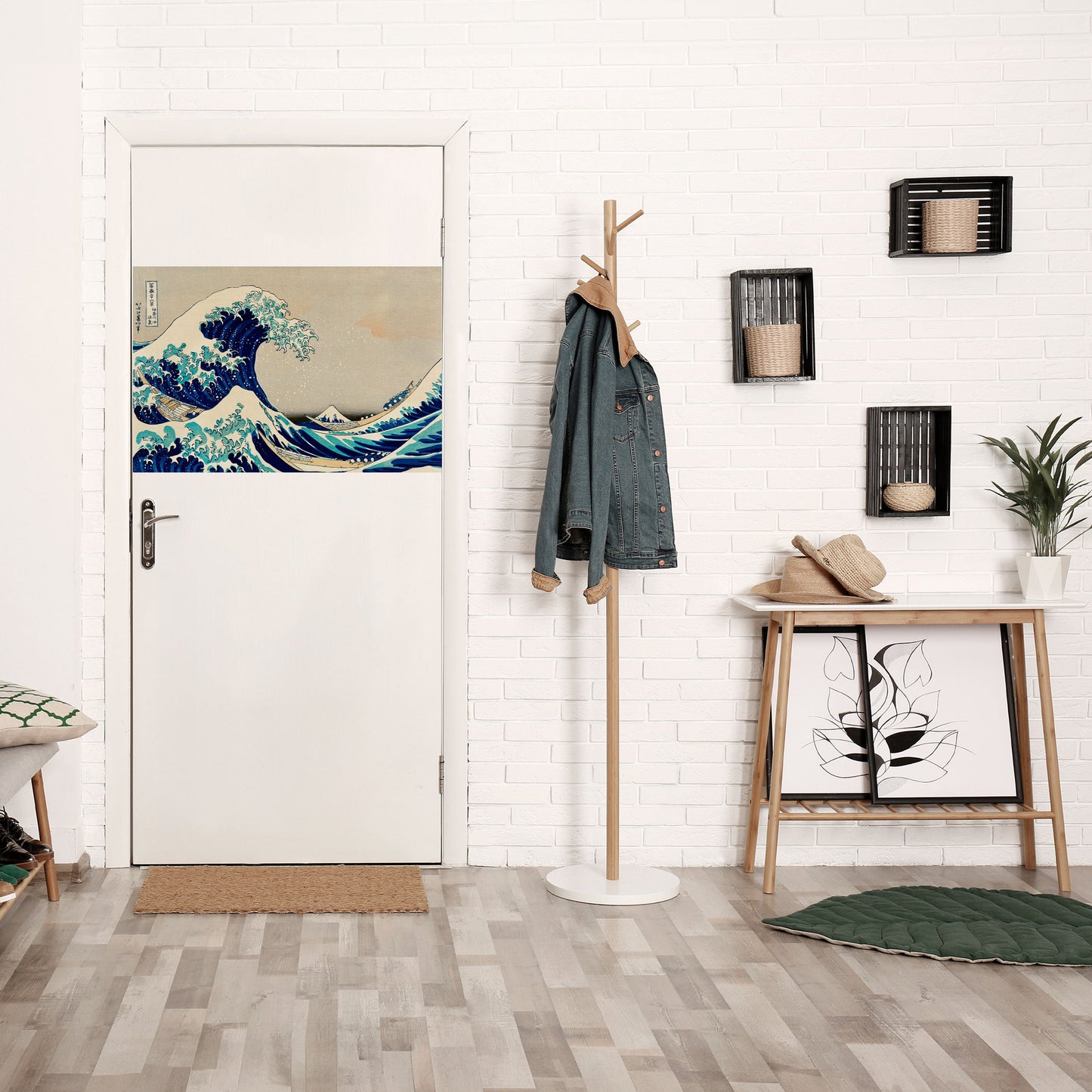 Den stora vågen, skalbar och självhäftande horisontell poster