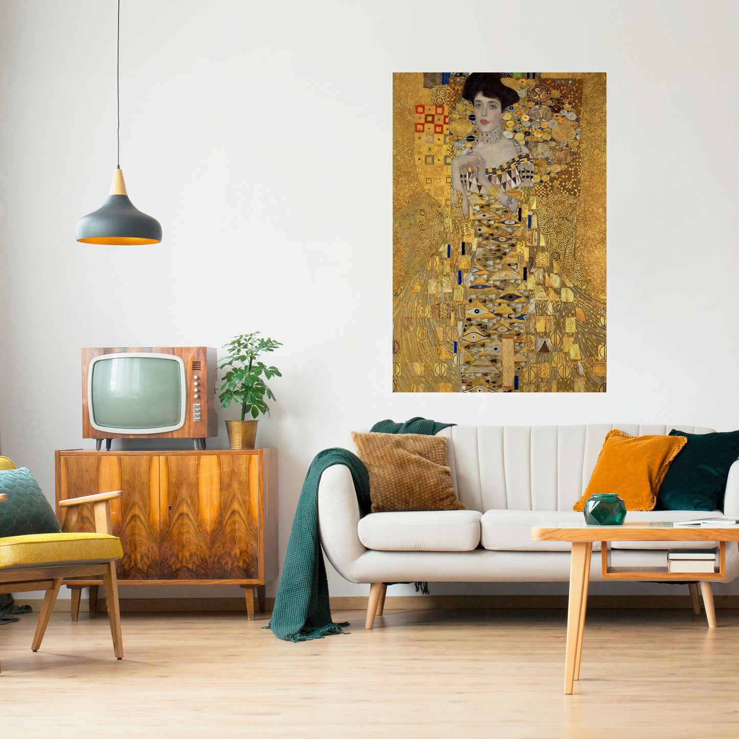 PORTRÄTT AV ADELE Vertikal poster med självhäftande motiv