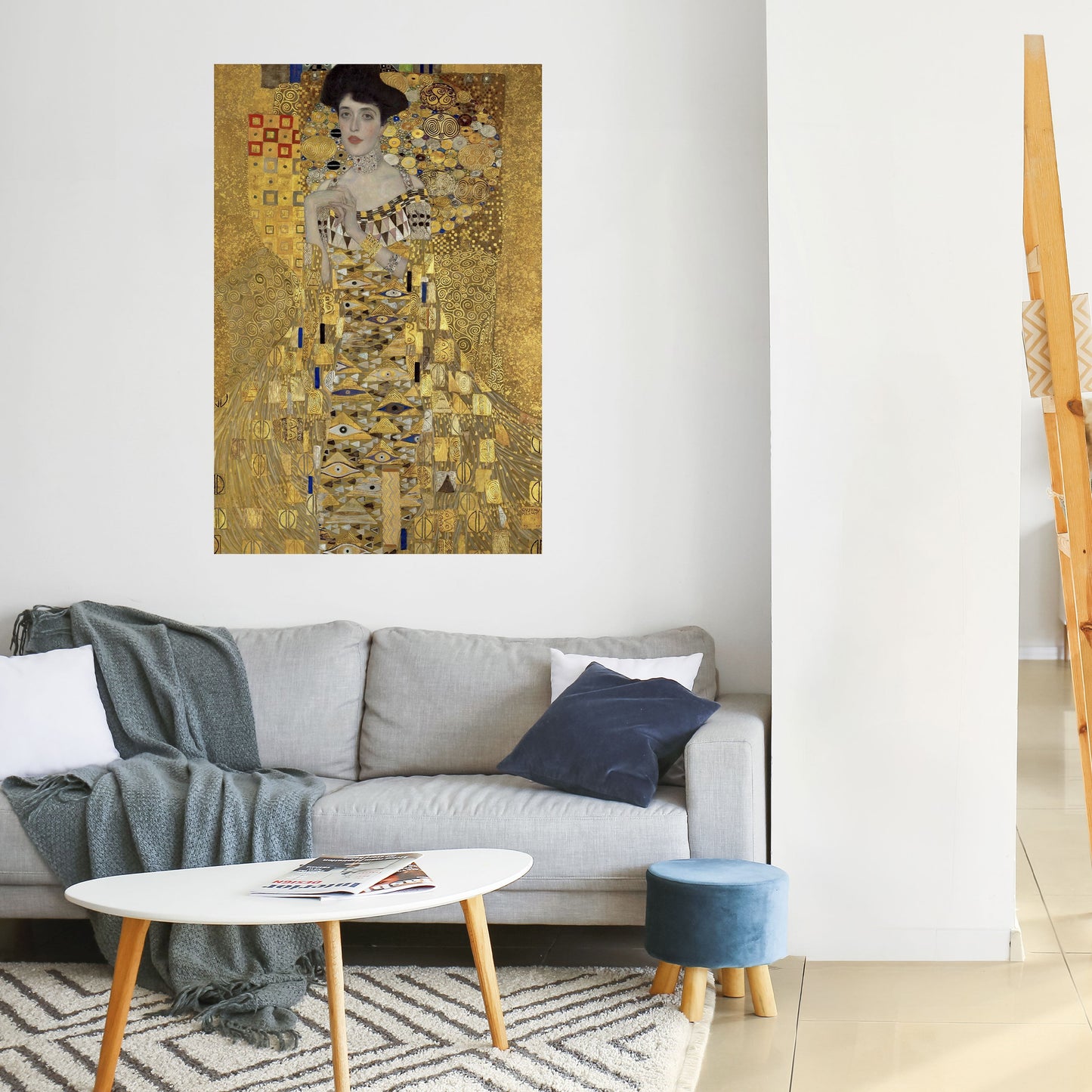 PORTRÄTT AV ADELE Vertikal poster med självhäftande motiv