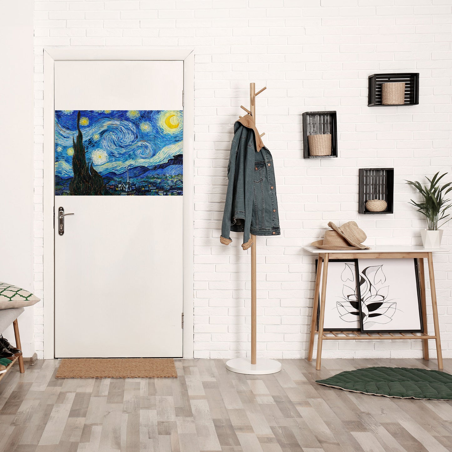 STARRY NIGHT horisontell affisch med självhäftande motiv