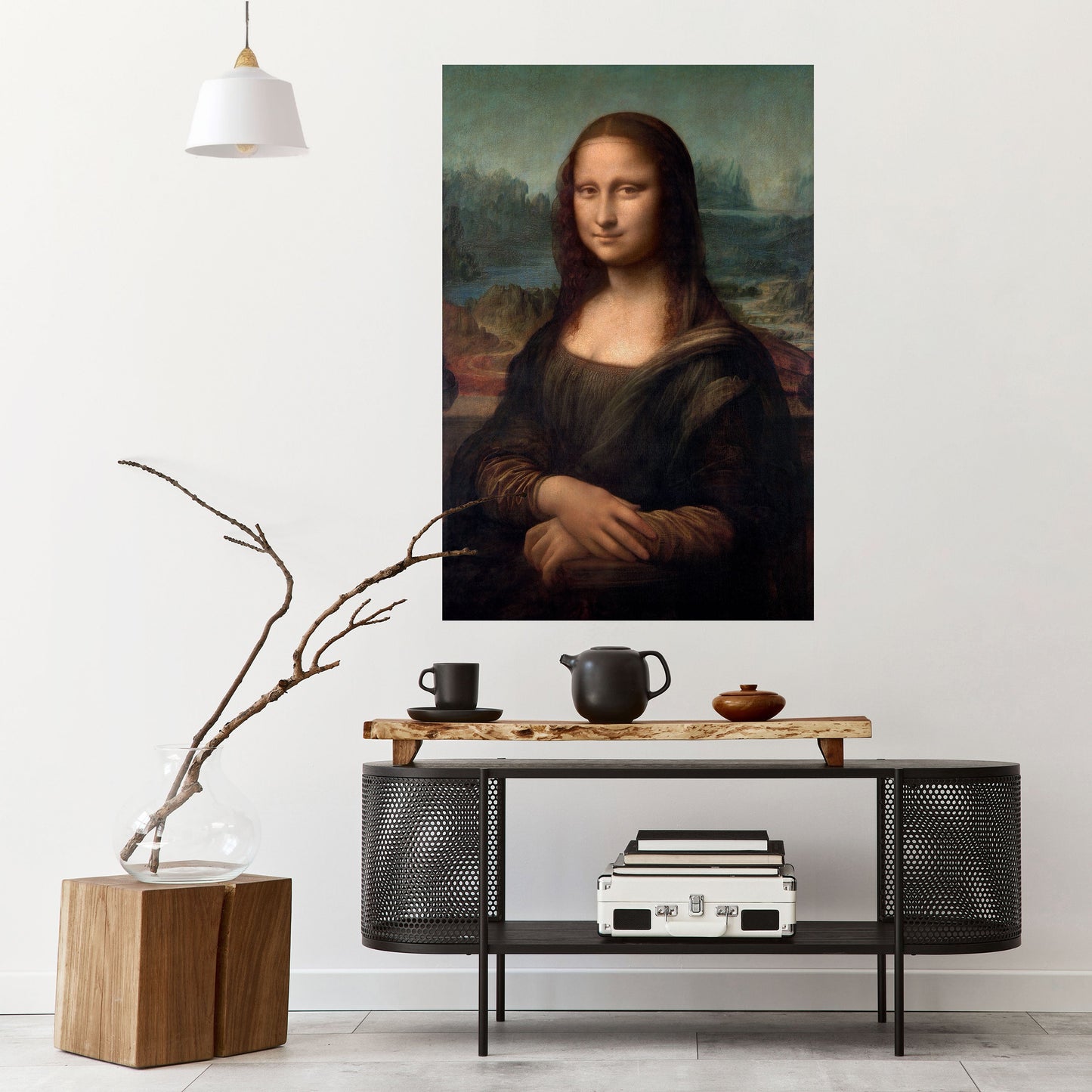 MONA LISA vertikal poster med självhäftande motiv