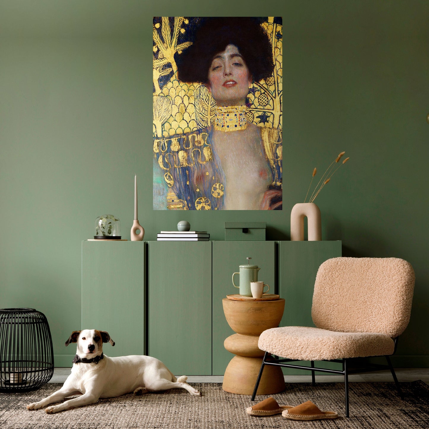 JUDITH & HOLOFERNES Vertikal poster med självhäftande motiv