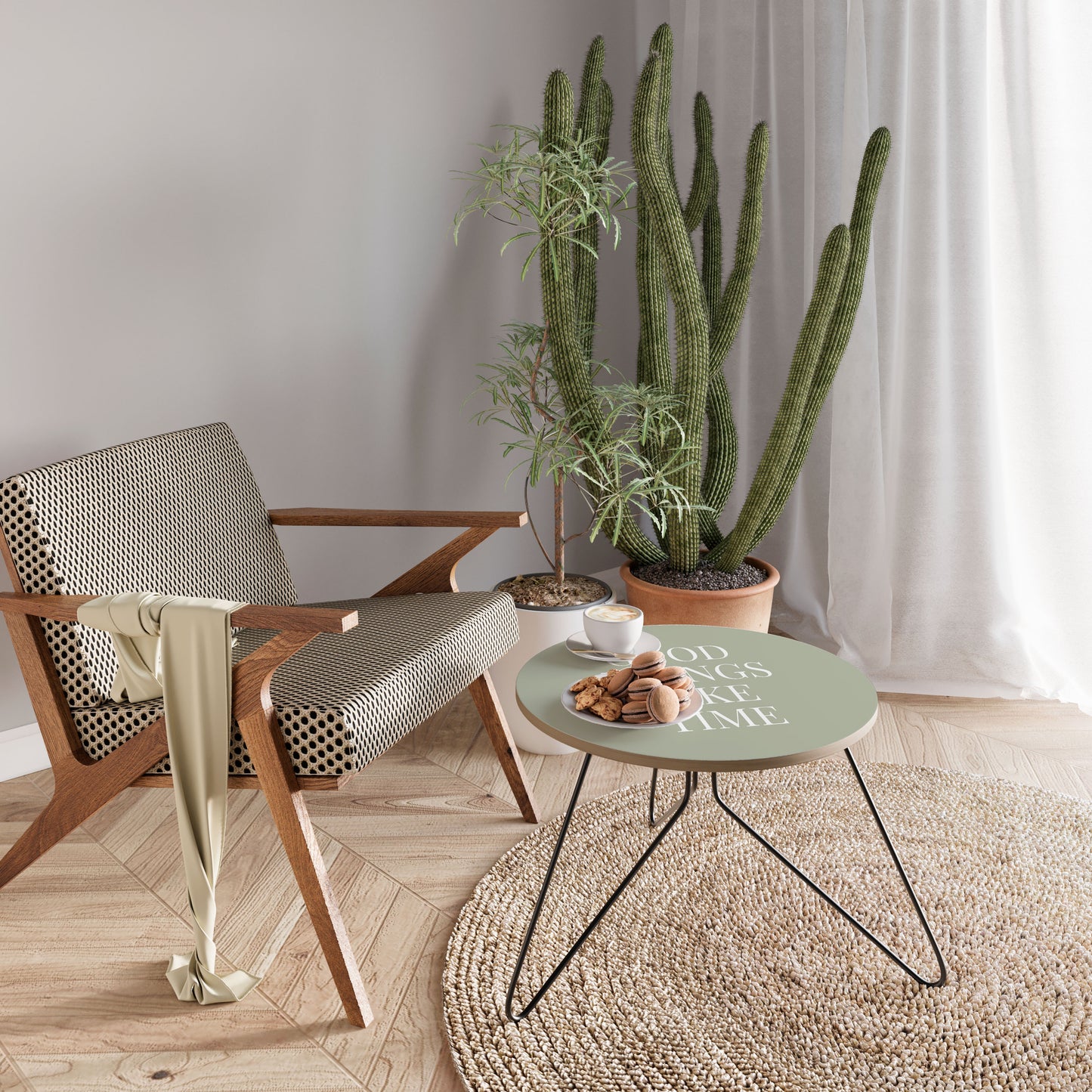 GOOD THINGS TAKE TIME Small Coffee Table
