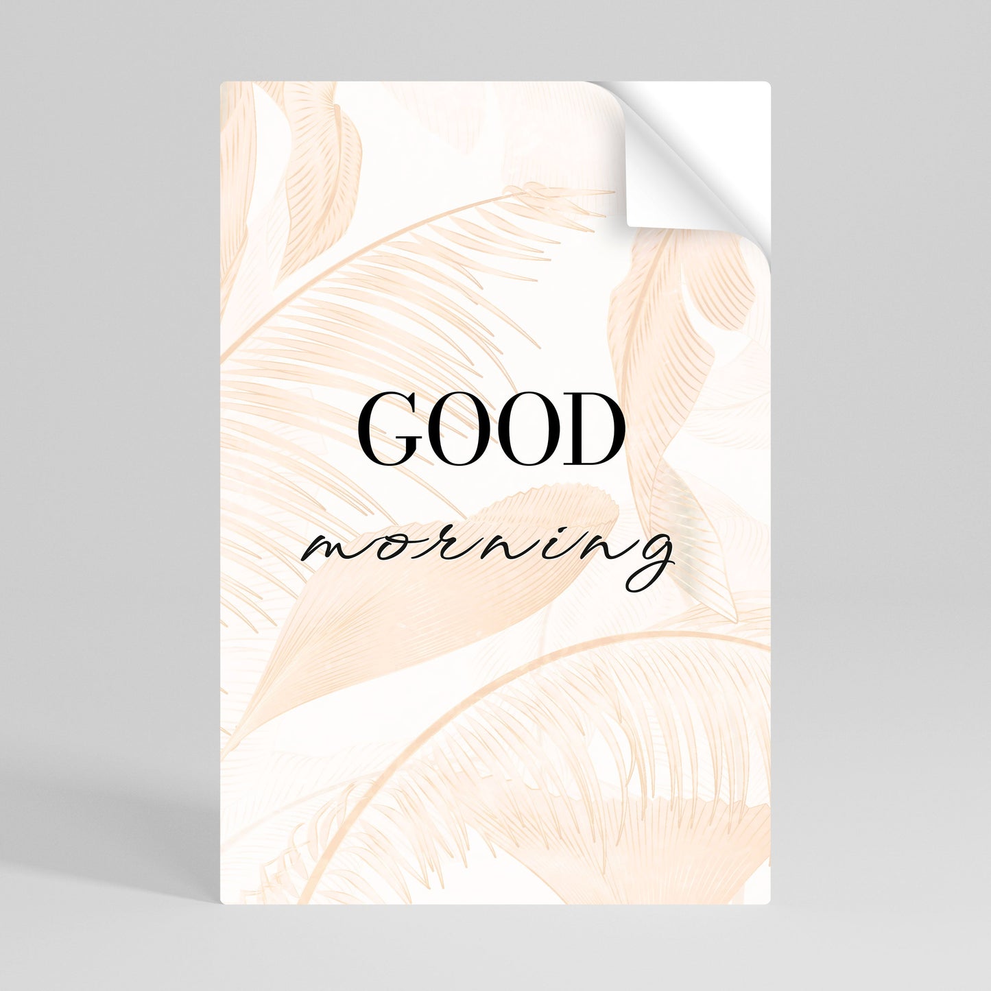 MORNING MAGIC Vertikal poster med självhäftande text