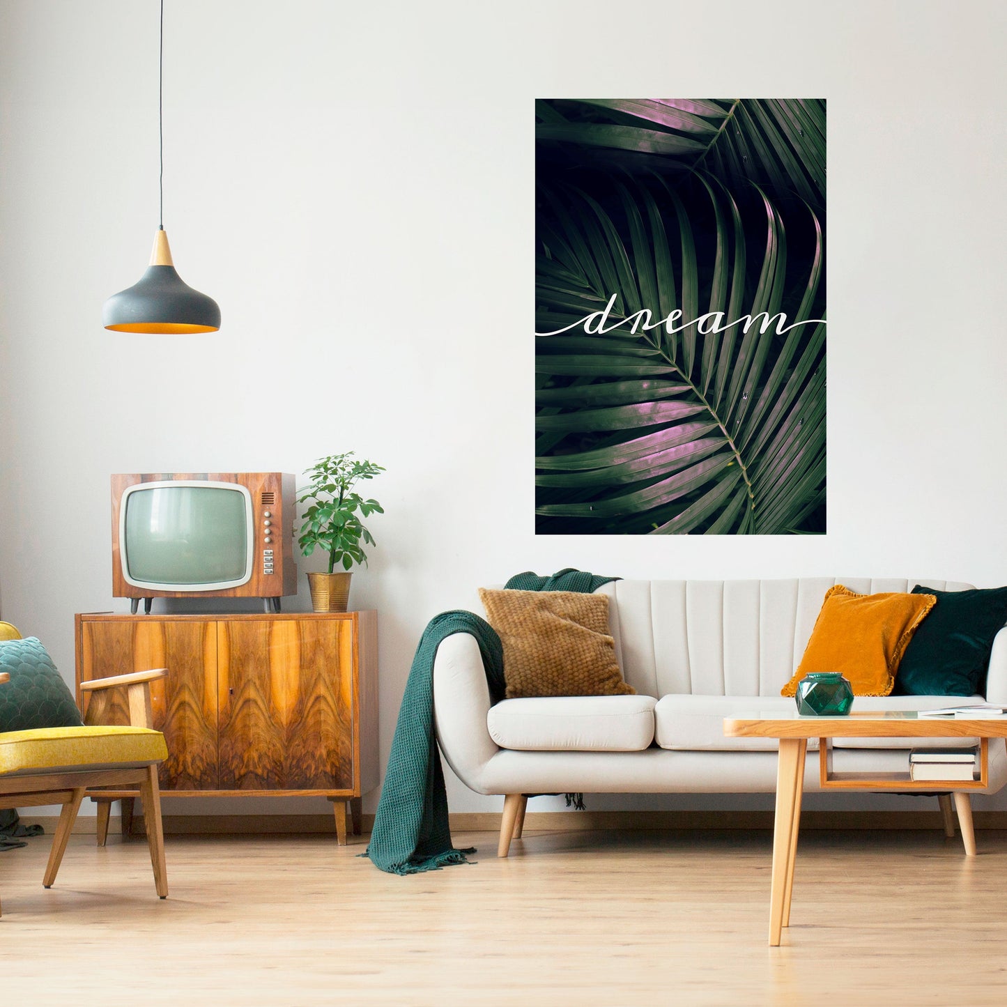 LUSH DREAMSCAPE vertikal poster med självhäftande tryck