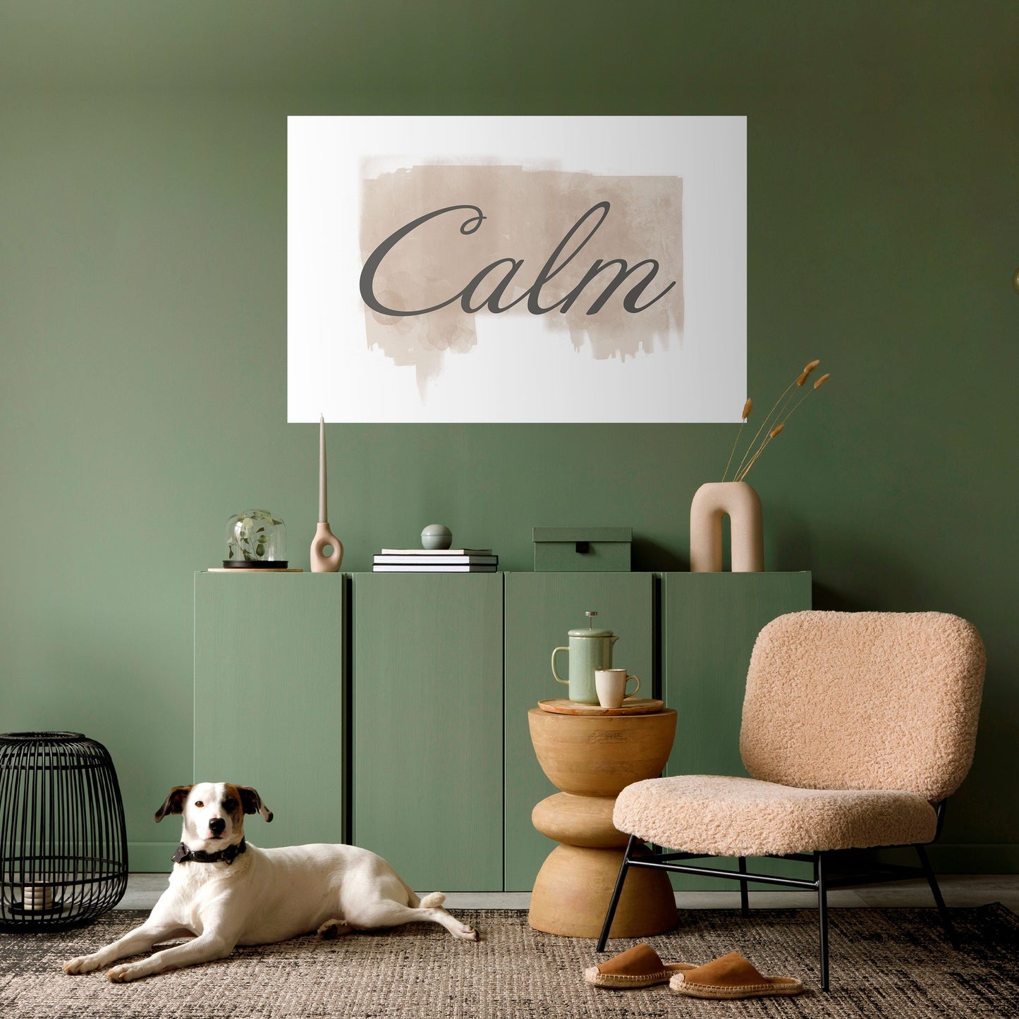 STILLNESS IN ART Peel and Stick Horizontal Poster