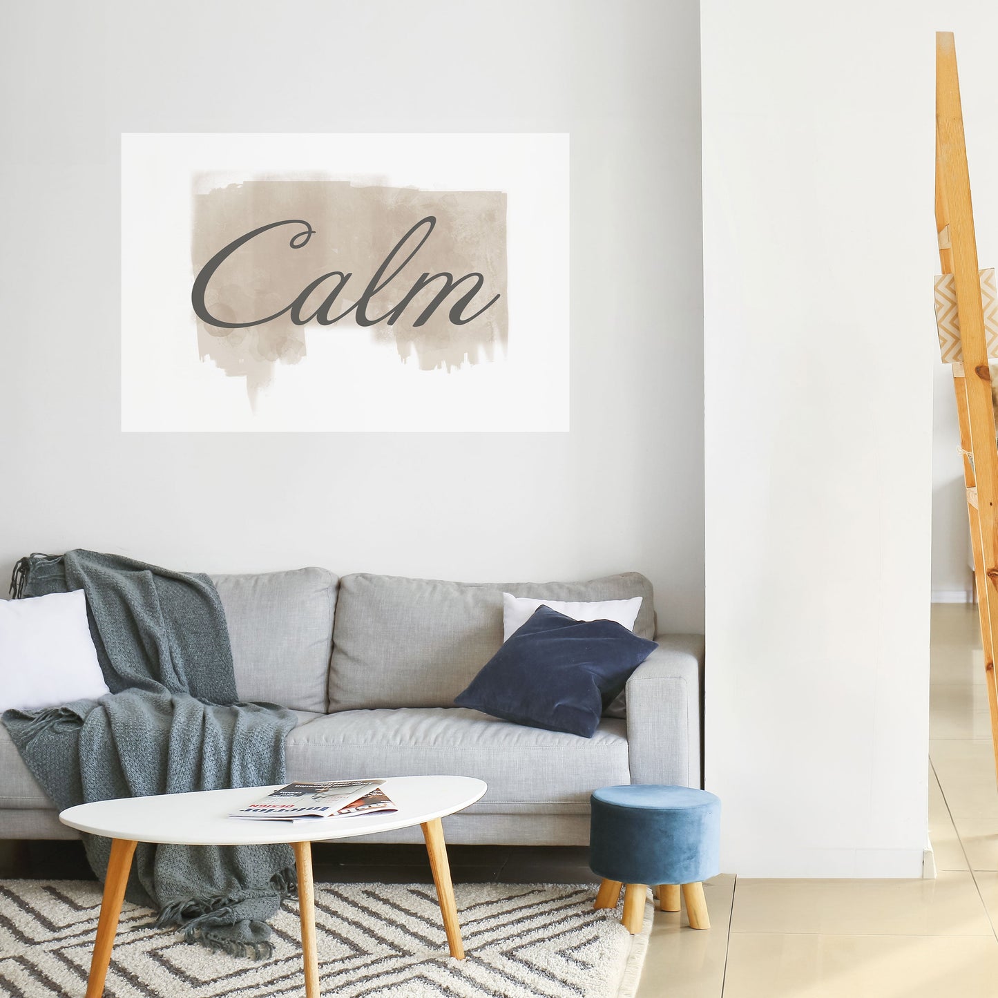 STILLNESS IN ART Peel and Stick Horizontal Poster