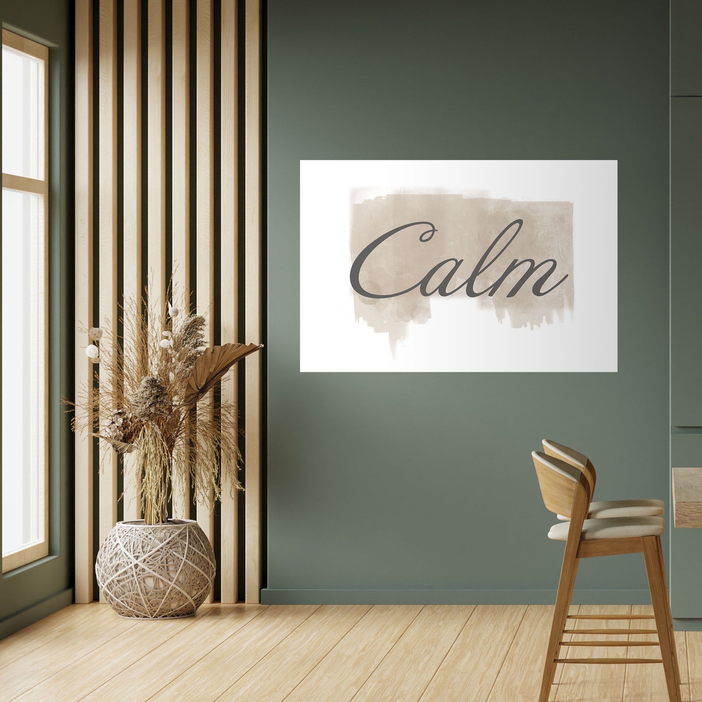STILLNESS IN ART Peel and Stick Horizontal Poster