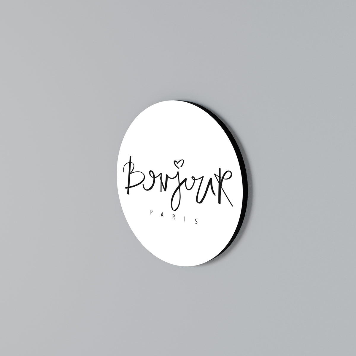 BONJOUR LOVE Rund väggdekor