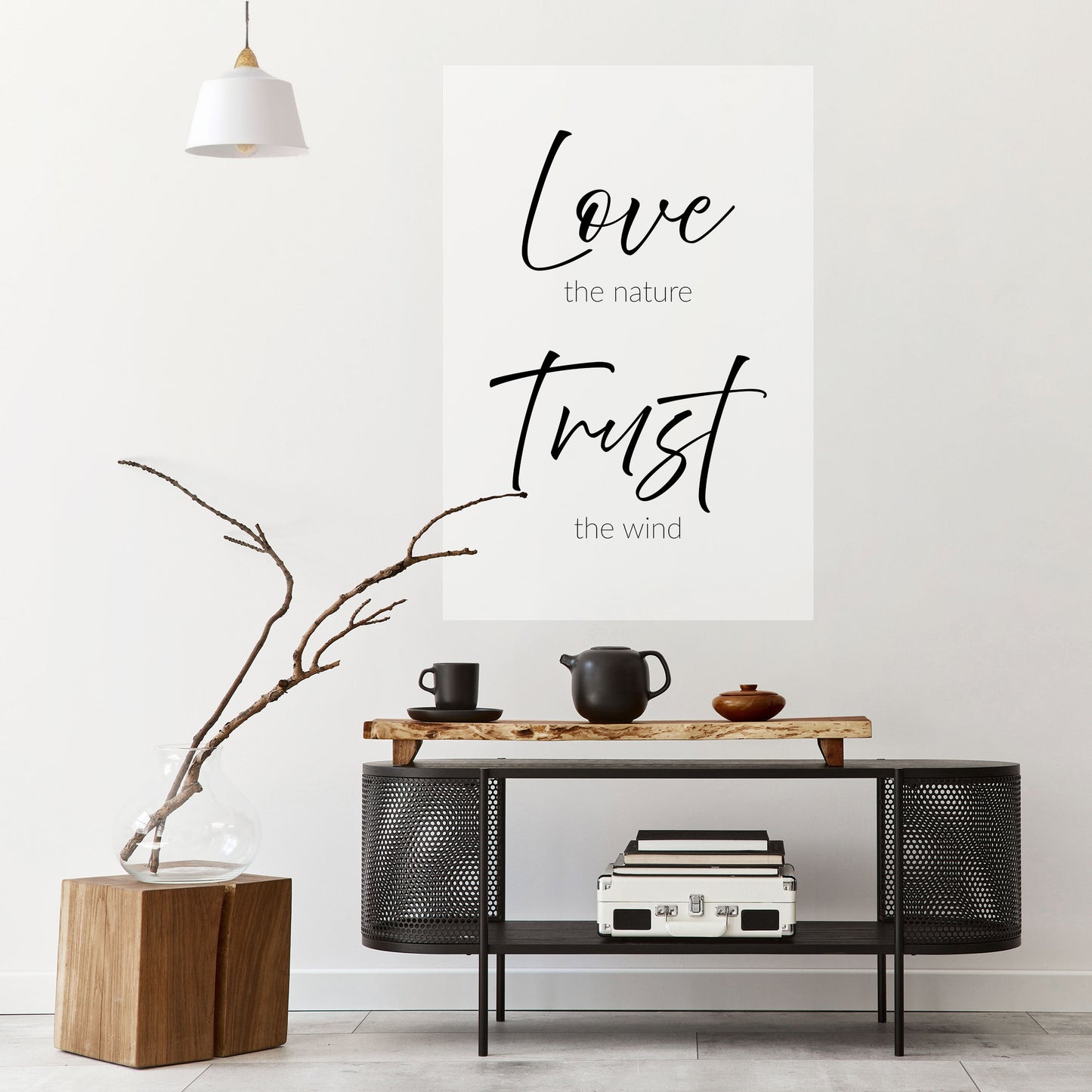 Breezy Beliefs vertikal poster med självhäftande motiv