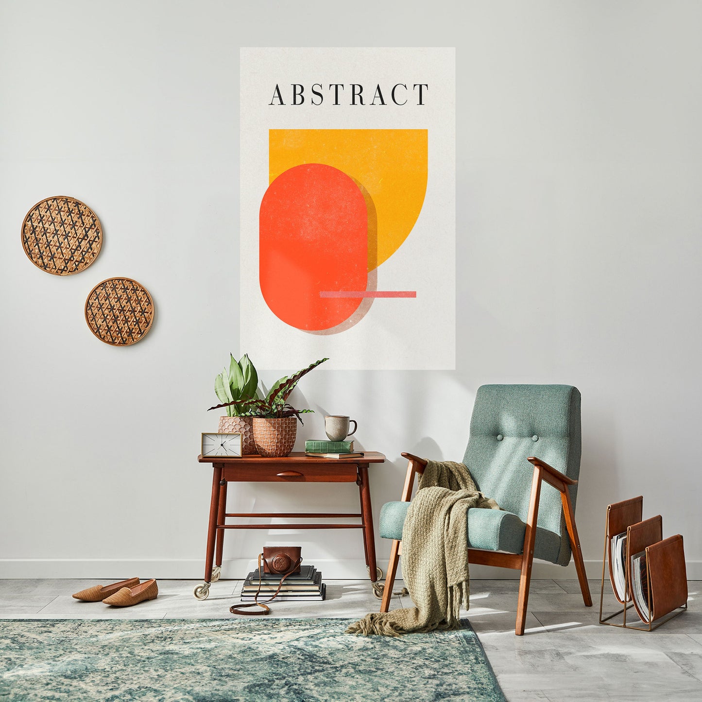 LEKFULL KOMPOSITION Vertikal poster med självhäftande text