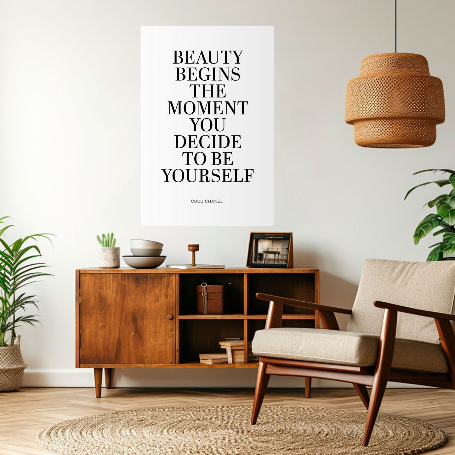 BEAUTY REDEFINED Peel and Stick Vertical Poster