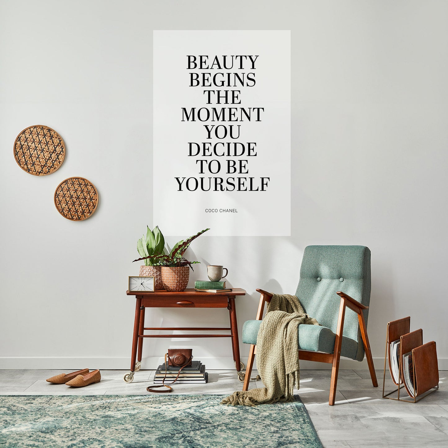 BEAUTY REDEFINED Peel and Stick Vertical Poster