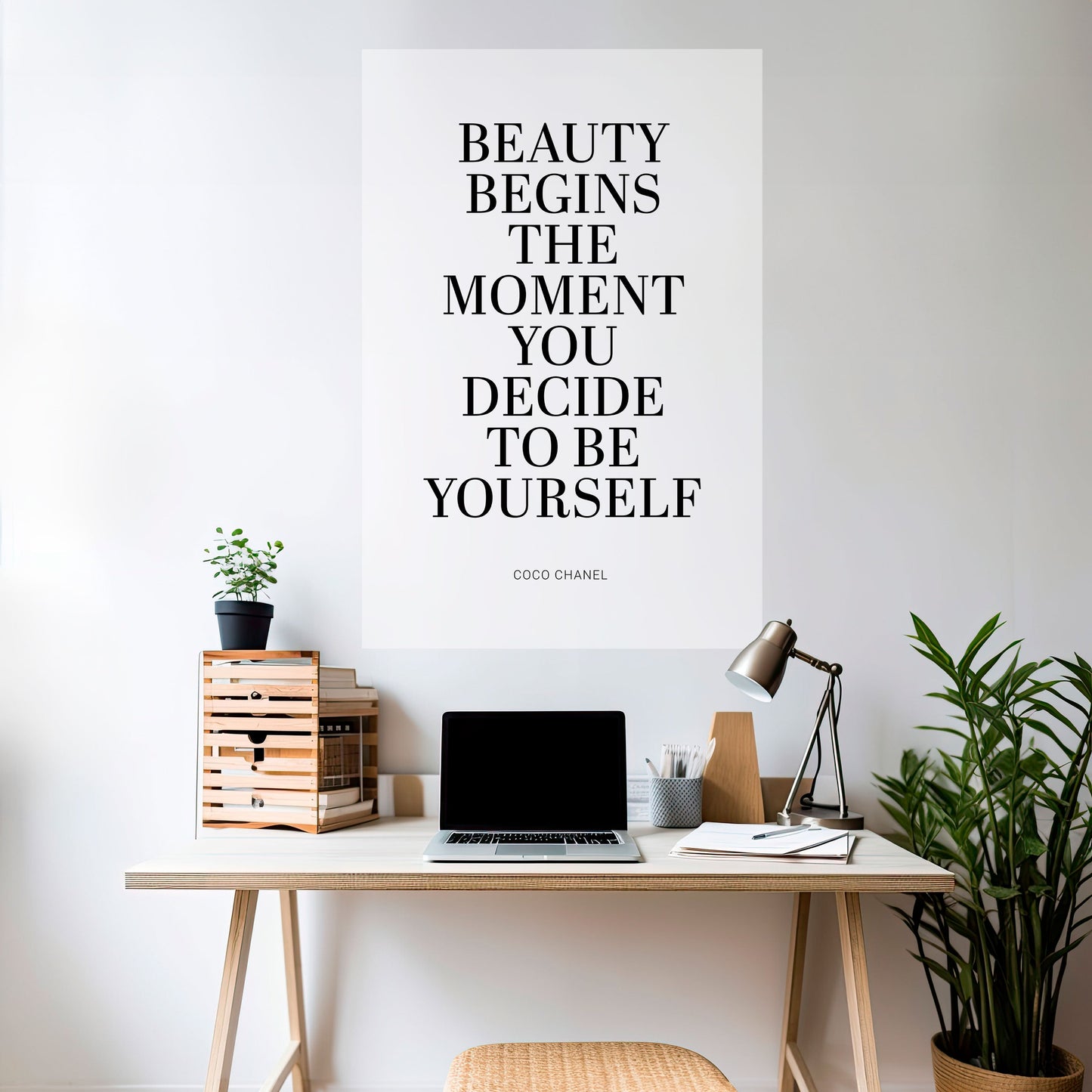 BEAUTY REDEFINED Peel and Stick Vertical Poster