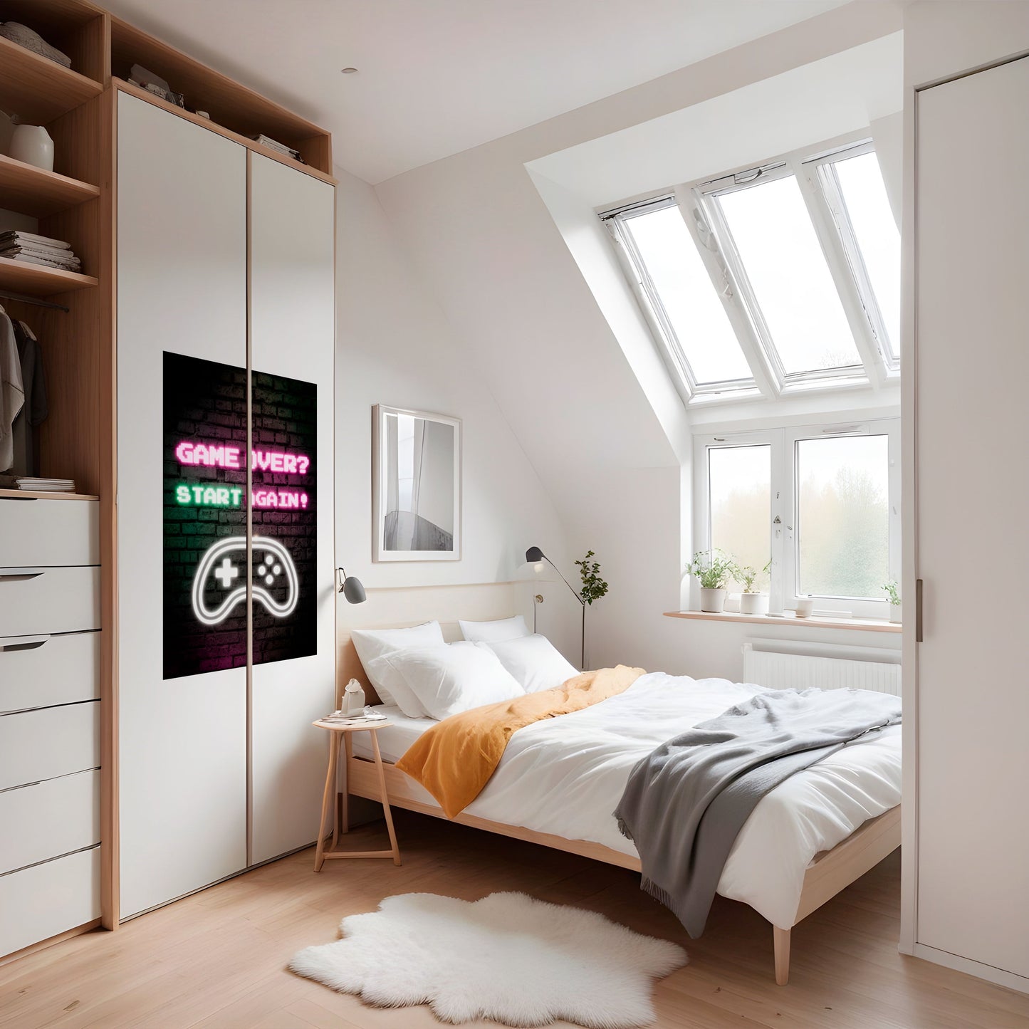 ÅTERUPPBYGGA DITT ÄVENTYR - Vertikal poster med självhäftande text